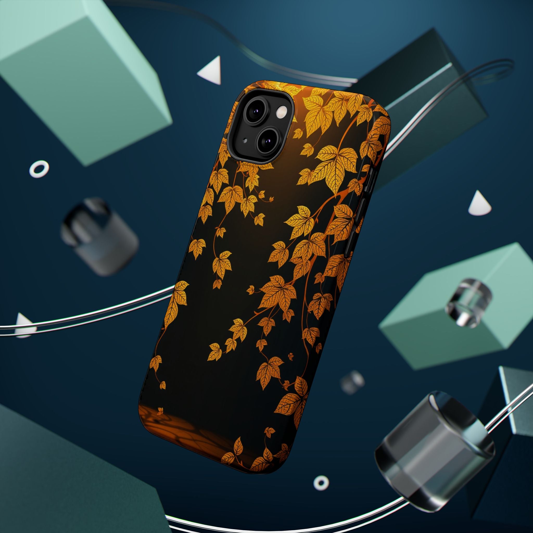iPhone Mustard And Rust Art Nouveau Vine Slim Everyday iPhone 14 · iPhone Case