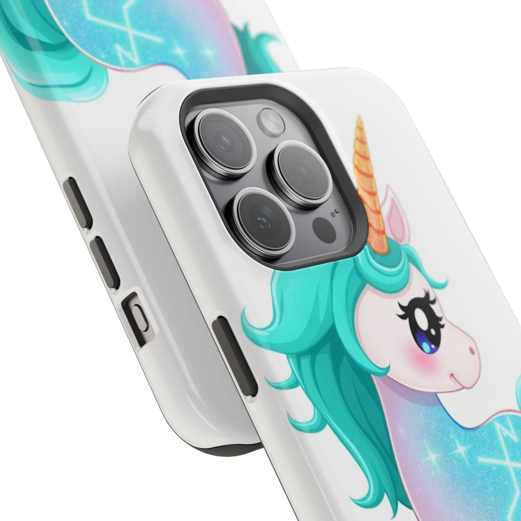 iPhone Turquoise Sparkle Unicorn Kids Fun iPhone Phone Case Gift · iPhone Case