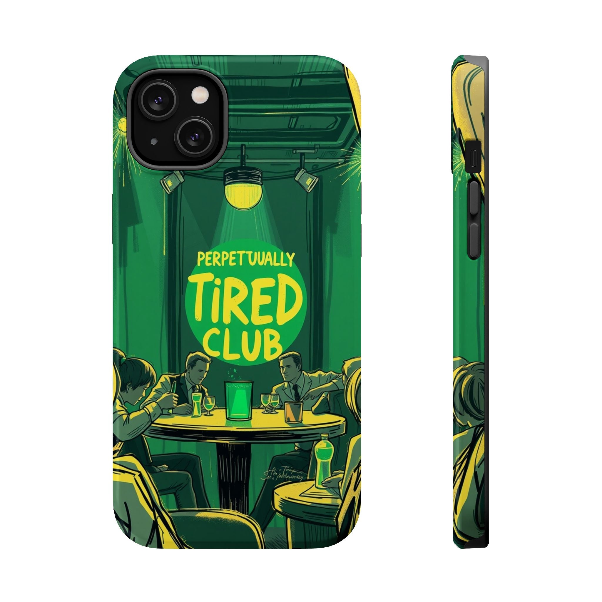 iPhone Radiant Perpetually Tired Club Design Slim Everyday Designer Case · iPhon