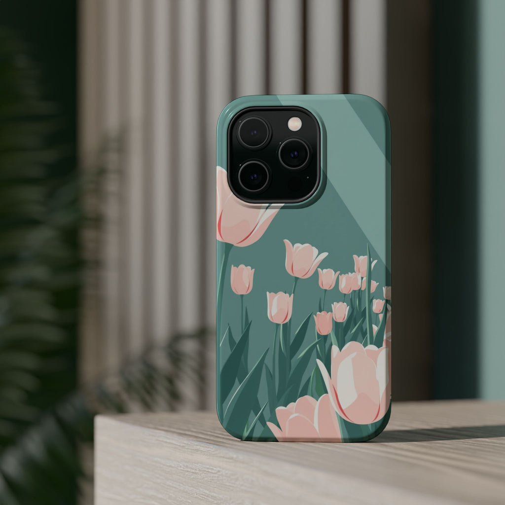 iPhone Tulip Row Enchanted Art Slim Everyday Designer Case · iPhone Case
