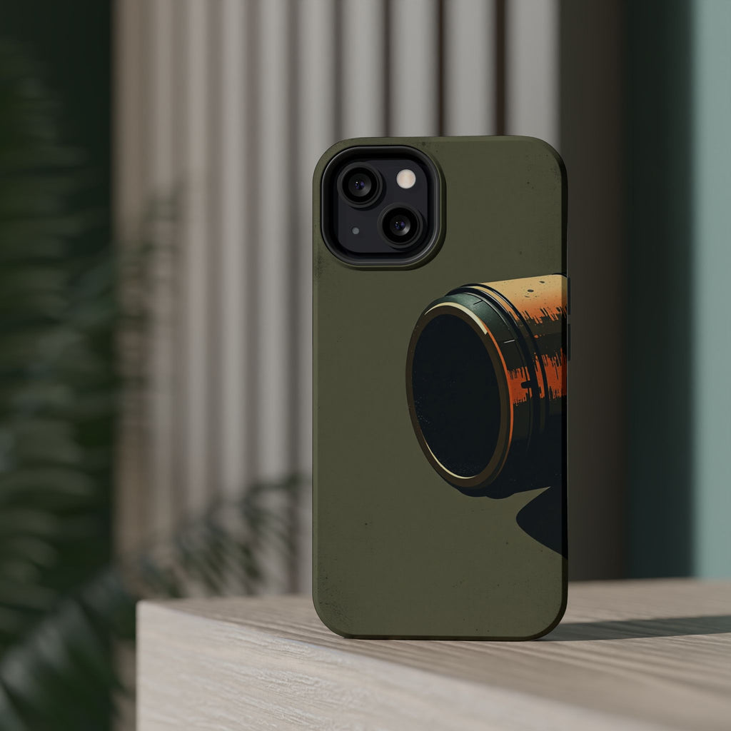 iPhone Charcoal And Copper Vintage Postcard Slim Everyday Designer Case · iPhone