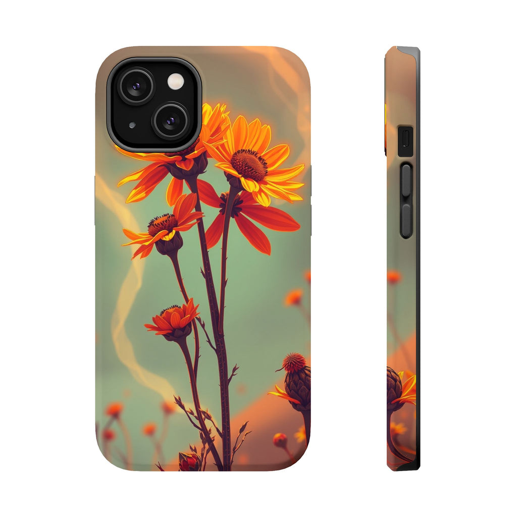 iPhone Burnt Orange And Sand Wildflower Bunch Slim iPhone Everyday · iPhone Case