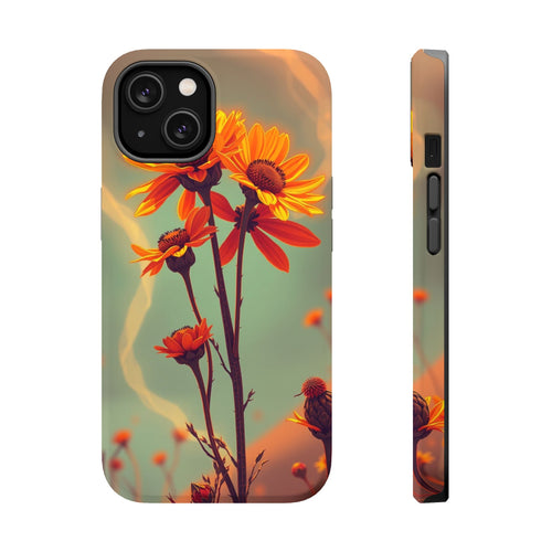 iPhone Burnt Orange And Sand Wildflower Bunch Slim iPhone Everyday · iPhone Case