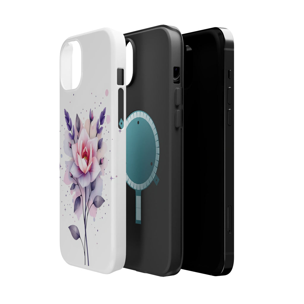 iPhone Lavender And Pearl Floral Watercolor Splash iPhone Artistic · iPhone Case