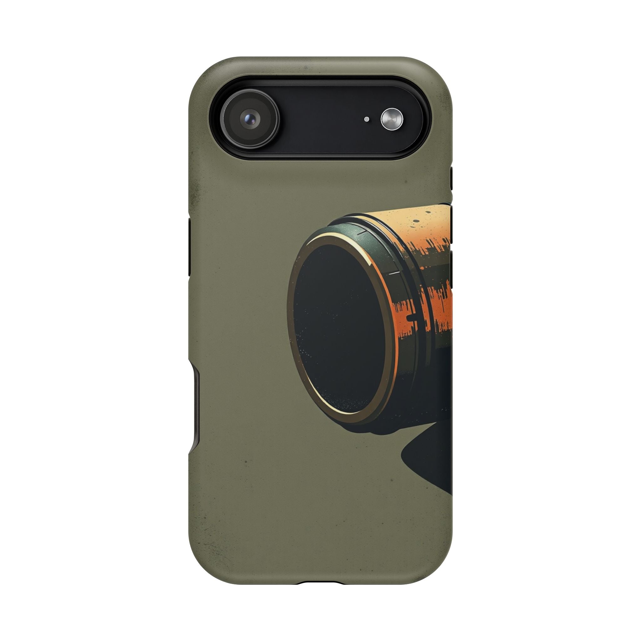 iPhone Charcoal And Copper Vintage Postcard Slim Everyday Designer Case · iPhone