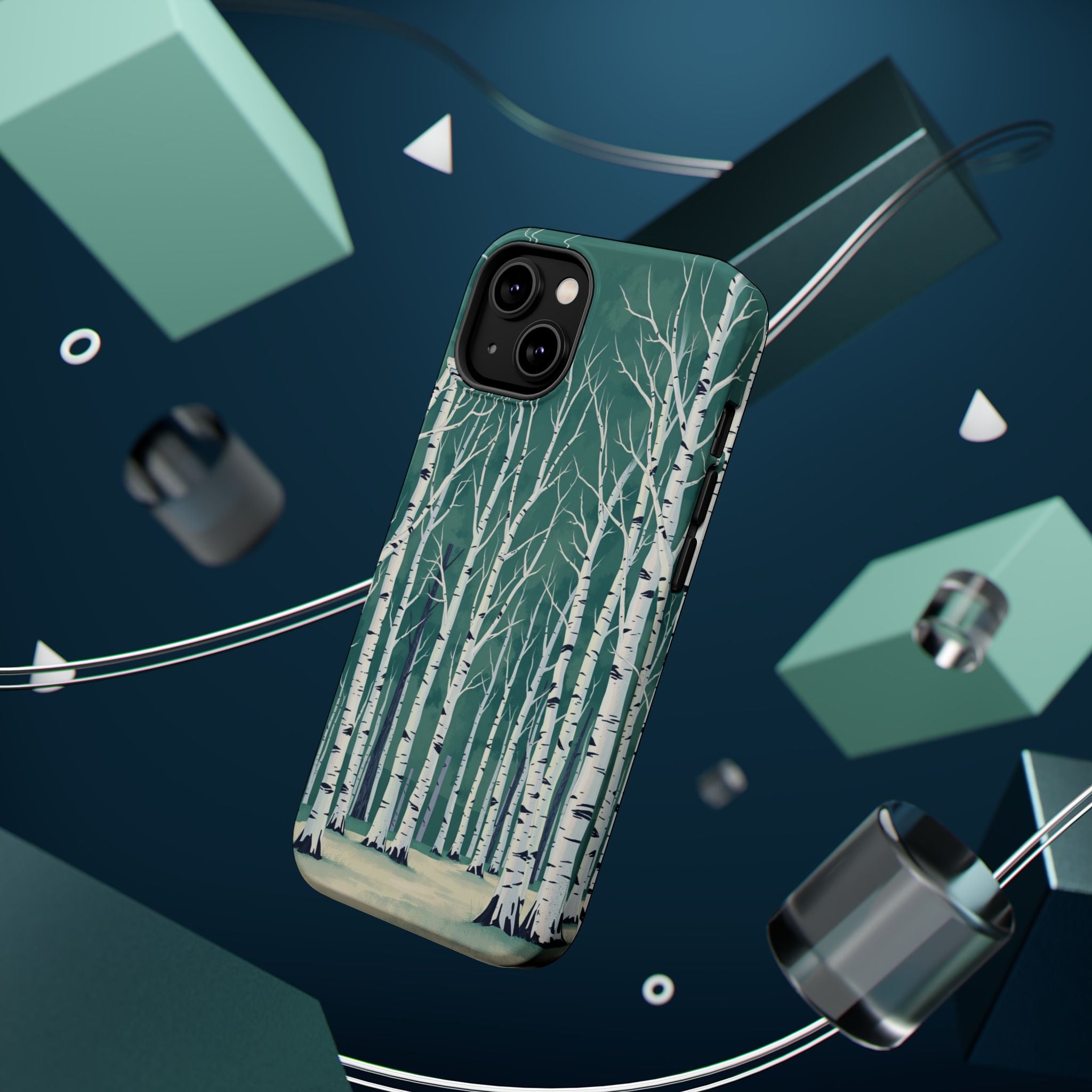 iPhone Sage And Ivory Birch Grove Bold Modern Everyday Snap Case · iPhone Case
