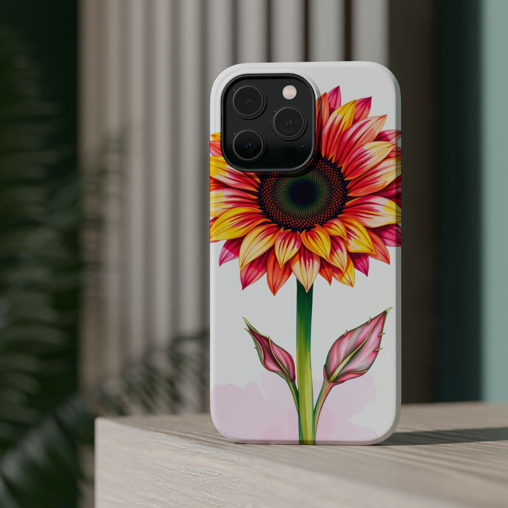 iPhone Sunflower Pop Vibrant Watercolor Slim Snap Case · iPhone Case