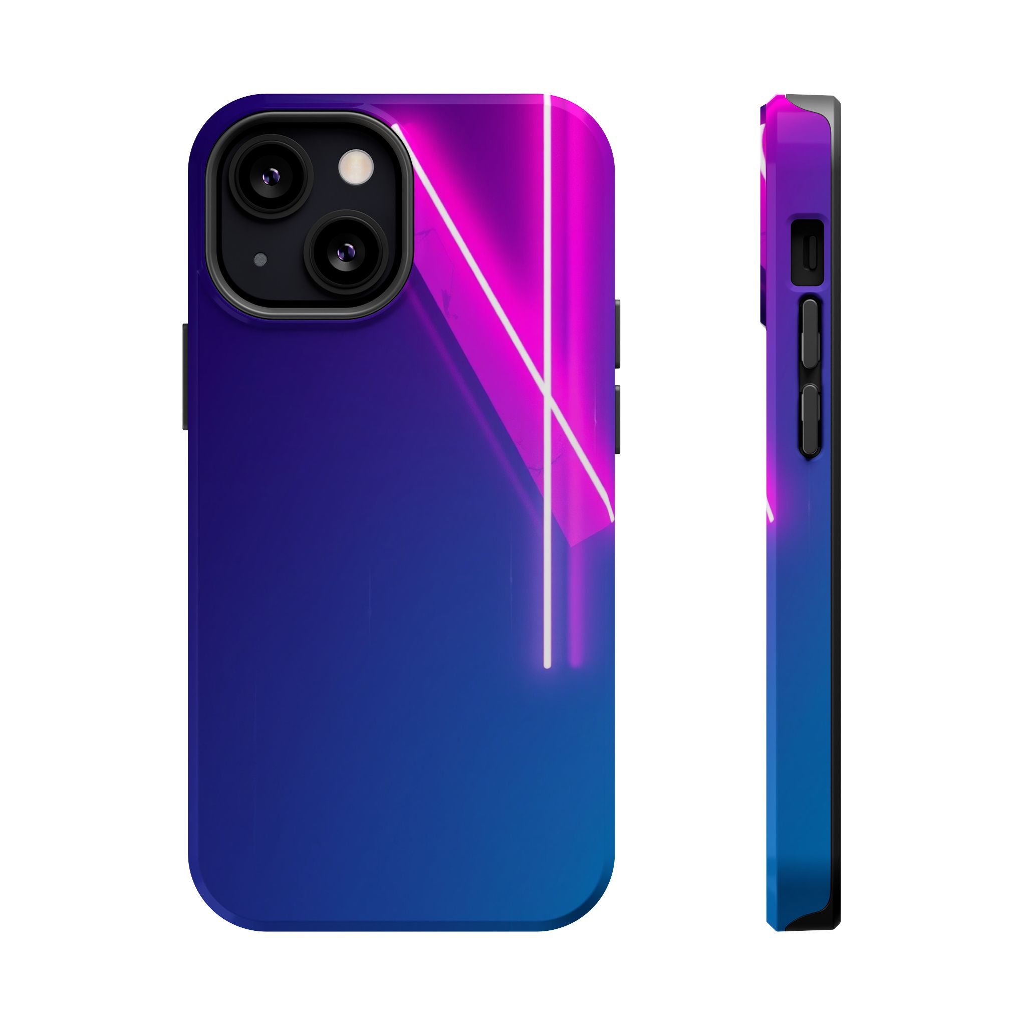 iPhone 1990s Geometric Neon Electric Art Slim Everyday Designer Case · iPhone Ca