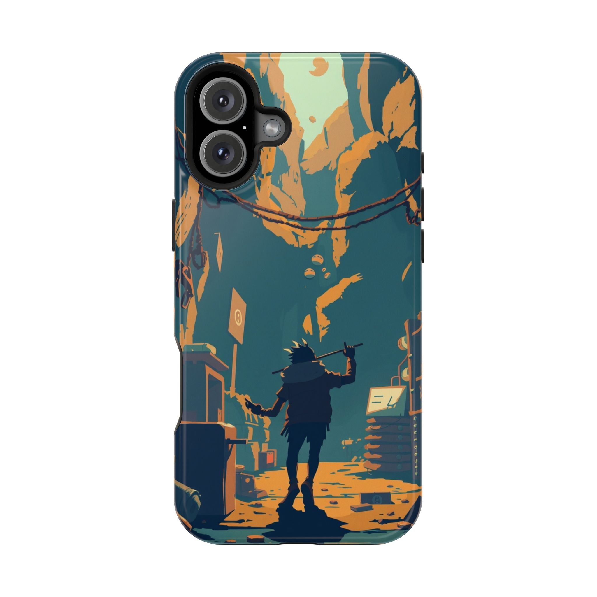 iPhone Mustard And Rust Unhinged in a Cute Way Soft Finish Everyday Case · iPhon