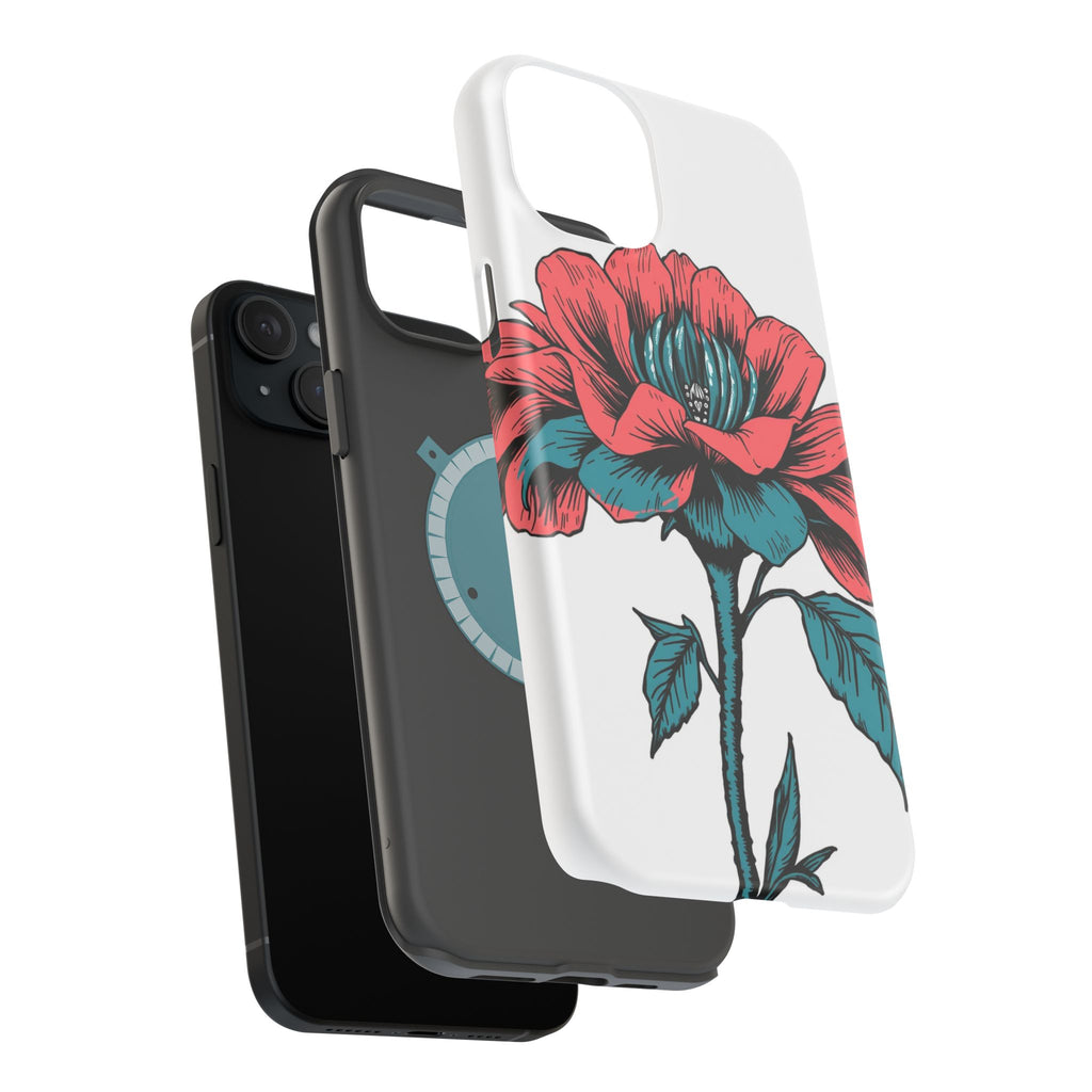 iPhone Garden Party Bloom Dark Gothic Ink Slim Snap Case · iPhone Case