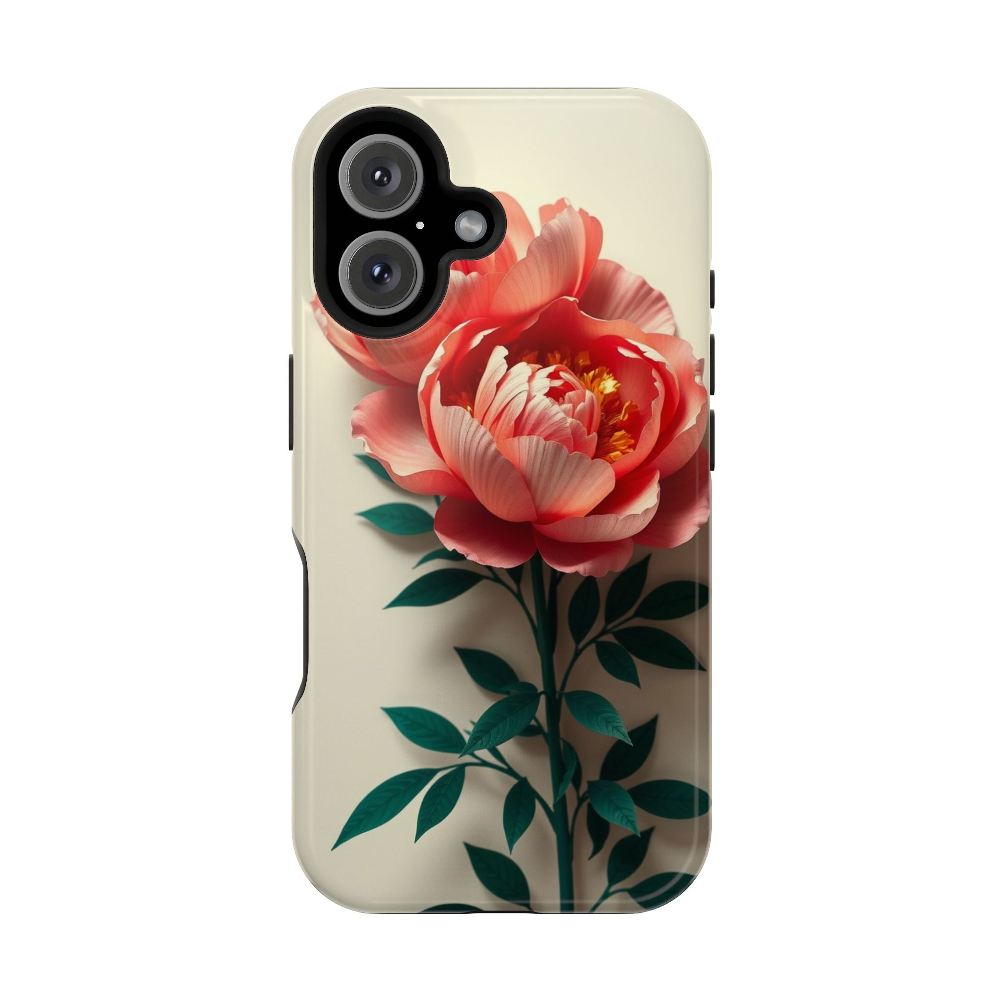 iPhone Emerald Green And Gold Peony Bouquet Slim iPhone Everyday · iPhone Case