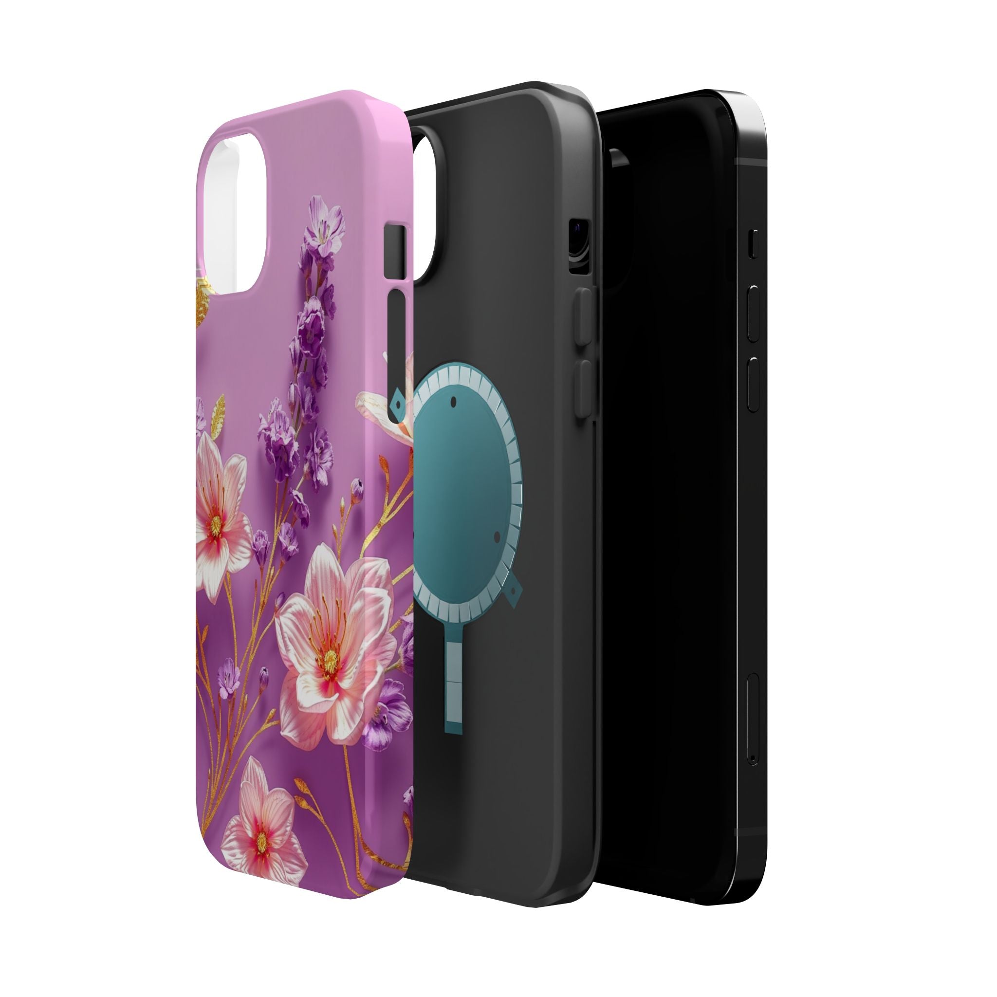 iPhone Radiant Floral Gold Foil Design Slim Everyday Designer Case · iPhone Case