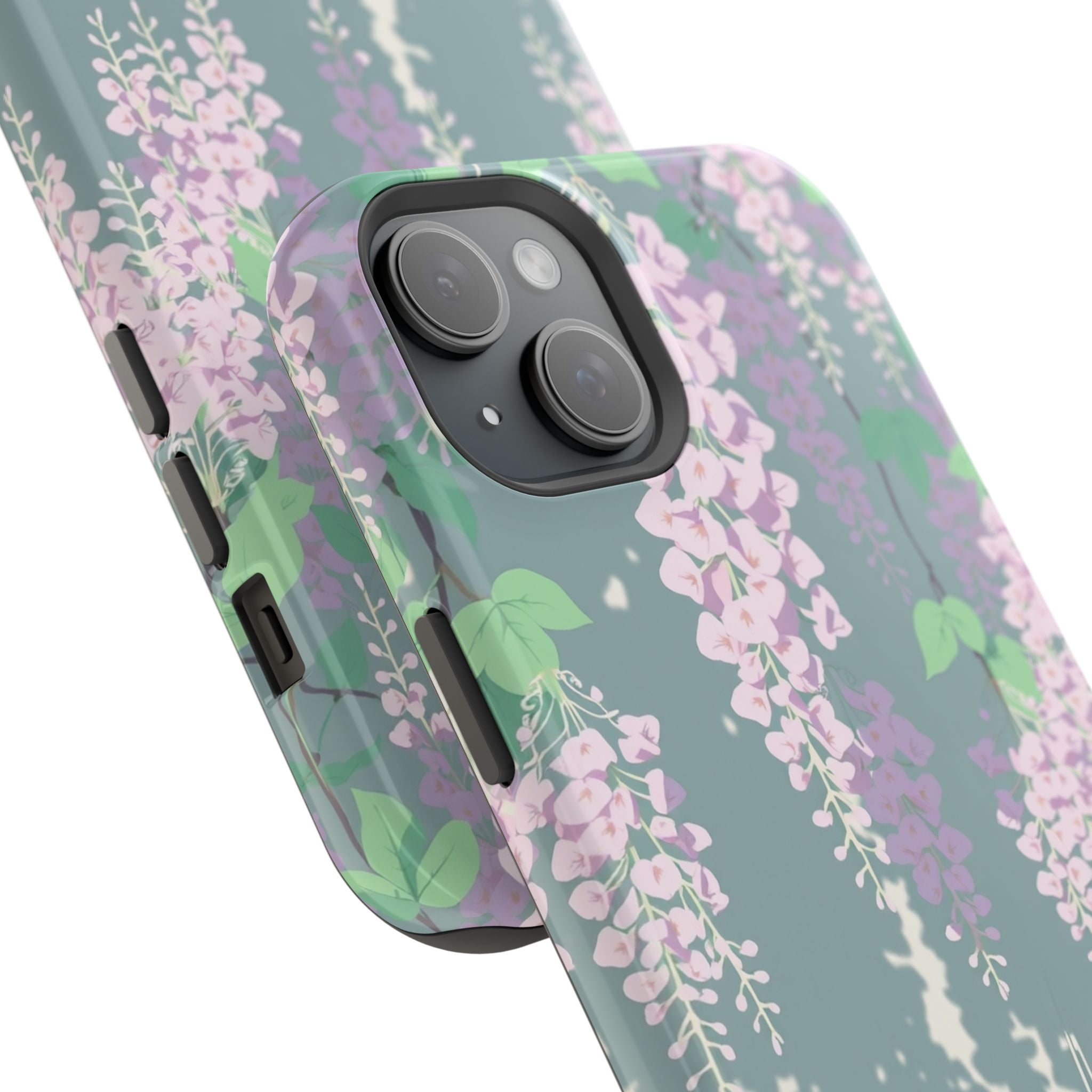 iPhone Dreamy Wisteria Cascade Design Slim Everyday Designer Case · iPhone Case