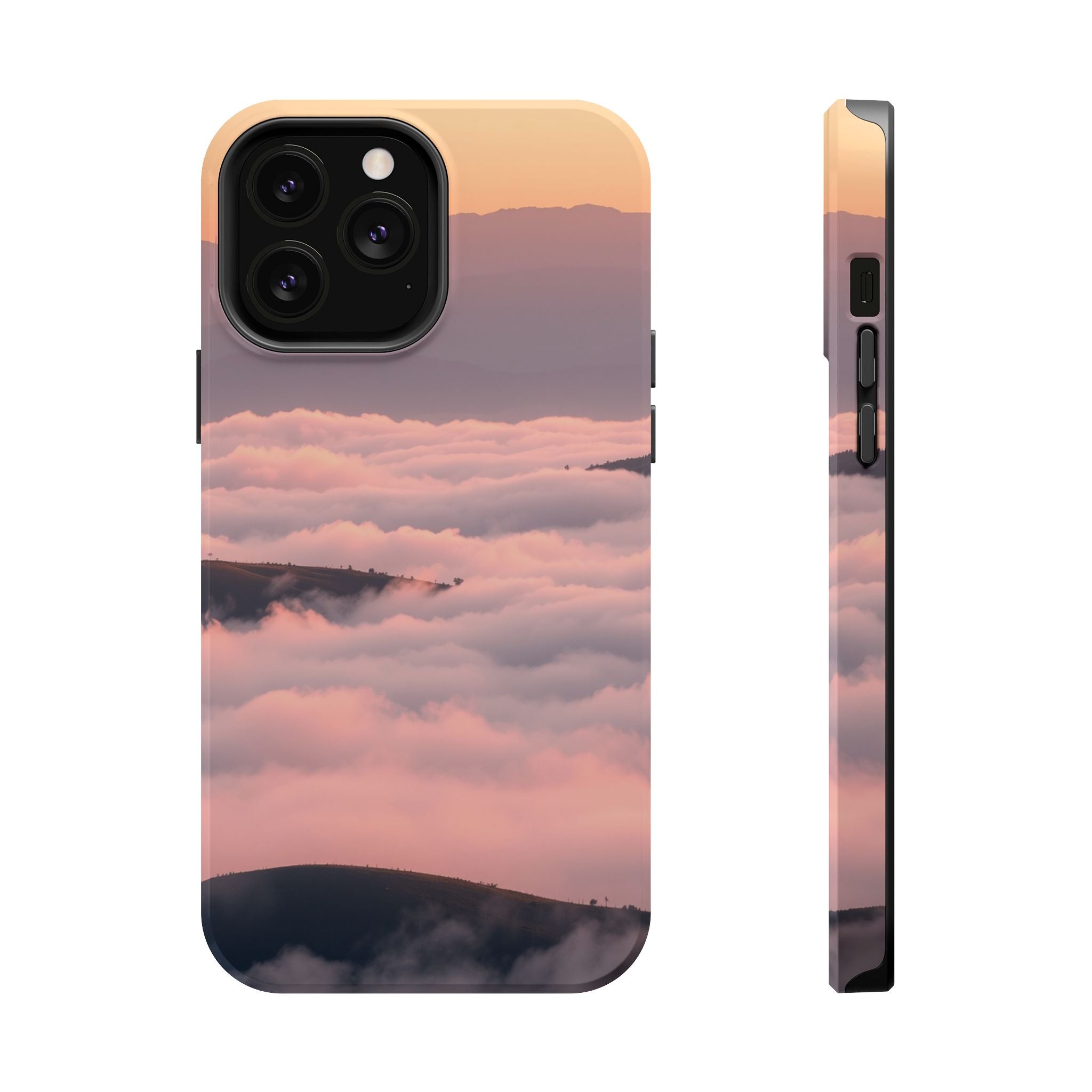 iPhone Fog Rolling Over Hills Grunge Distressed Soft iPhone Finish · iPhone Case
