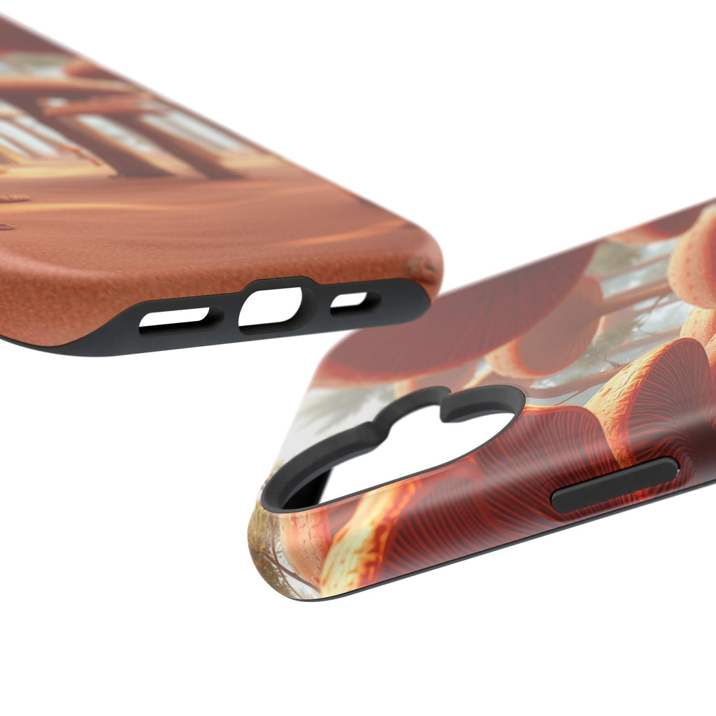 iPhone Mushroom Forest 3D Digital Bold Modern Everyday Snap Case · iPhone Case
