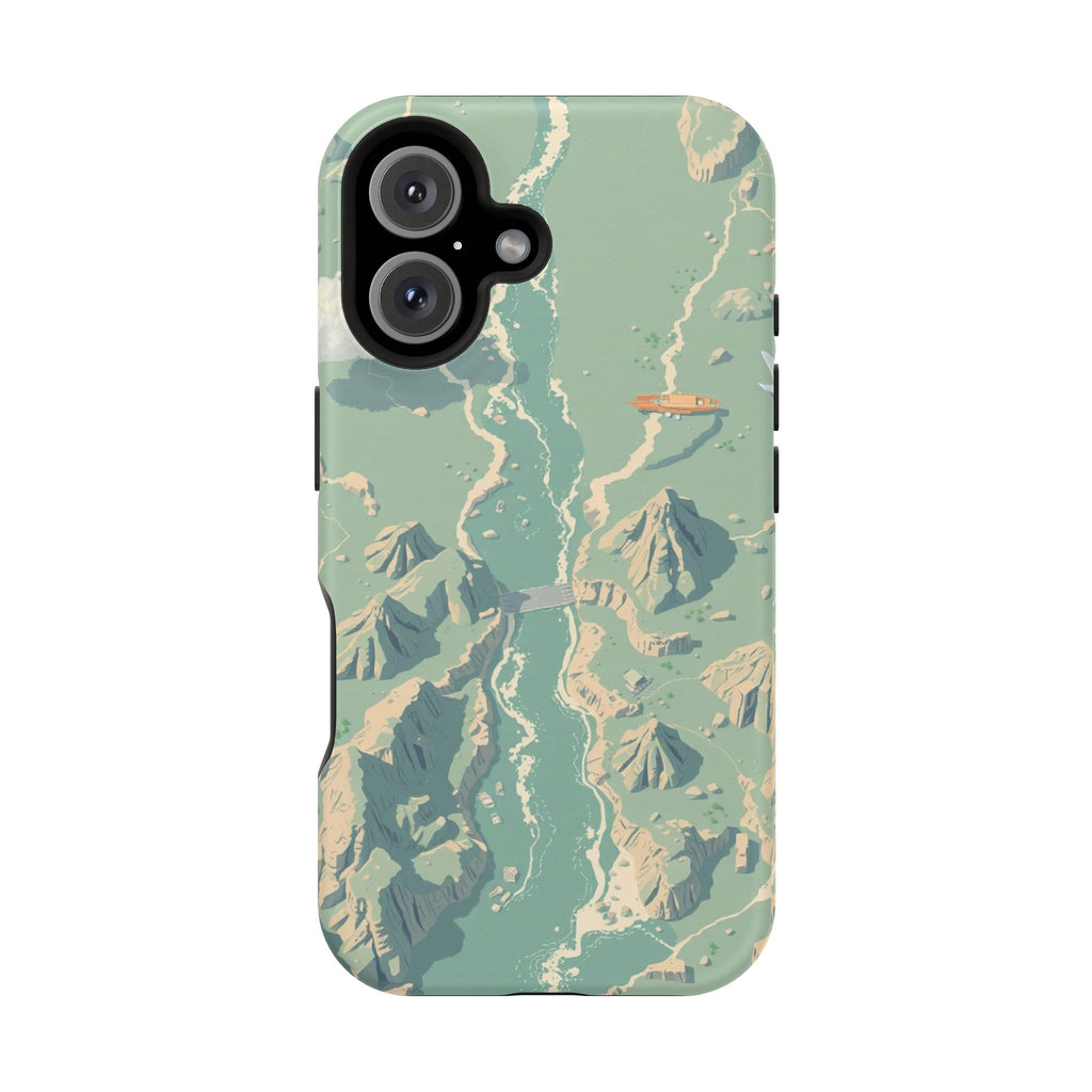 iPhone River Delta Aerial Pixel Art -Bit Slim Everyday iPhone Designer · iPhone