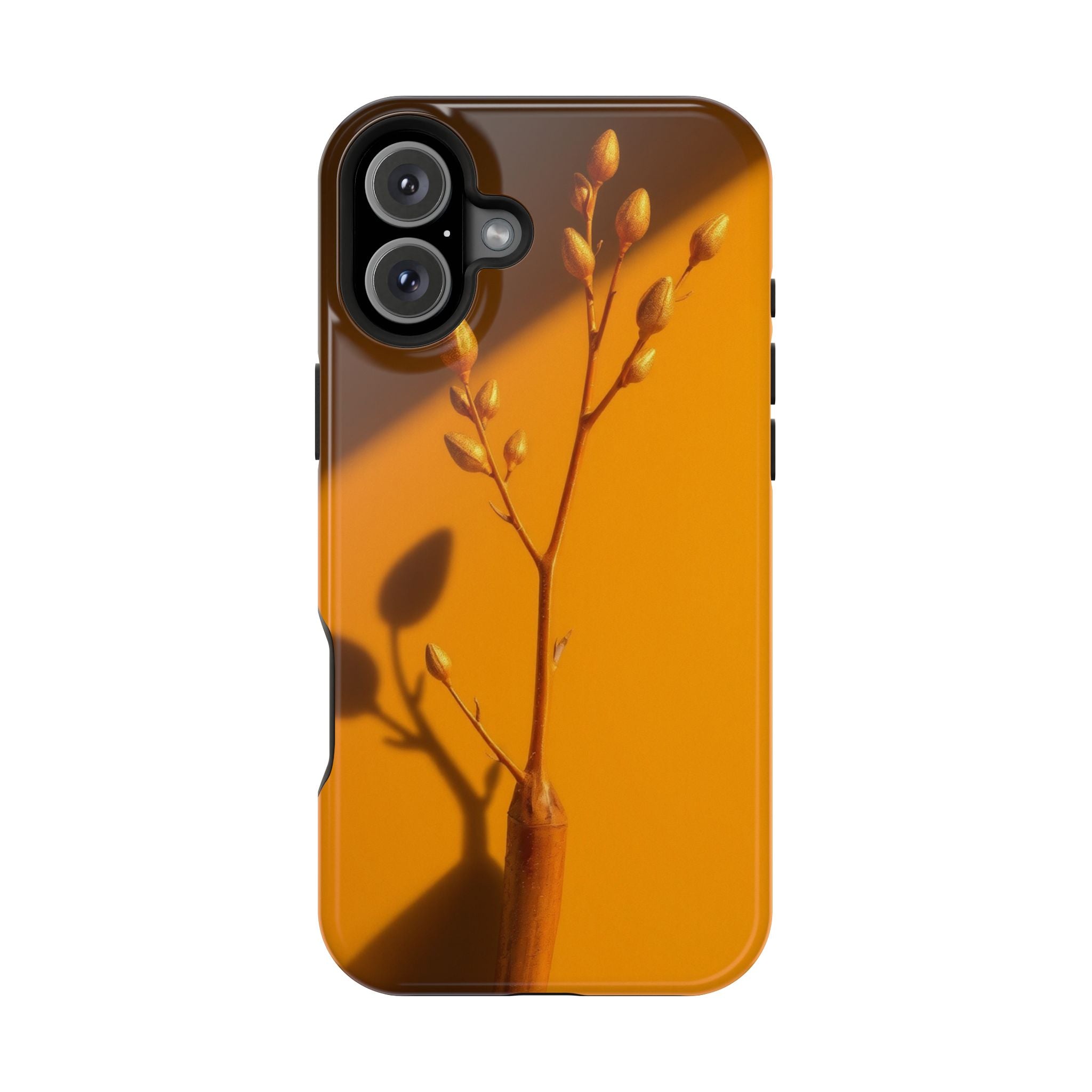 iPhone Mustard And Rust Minimalist Stem Slim Everyday iPhone Designer · iPhone C