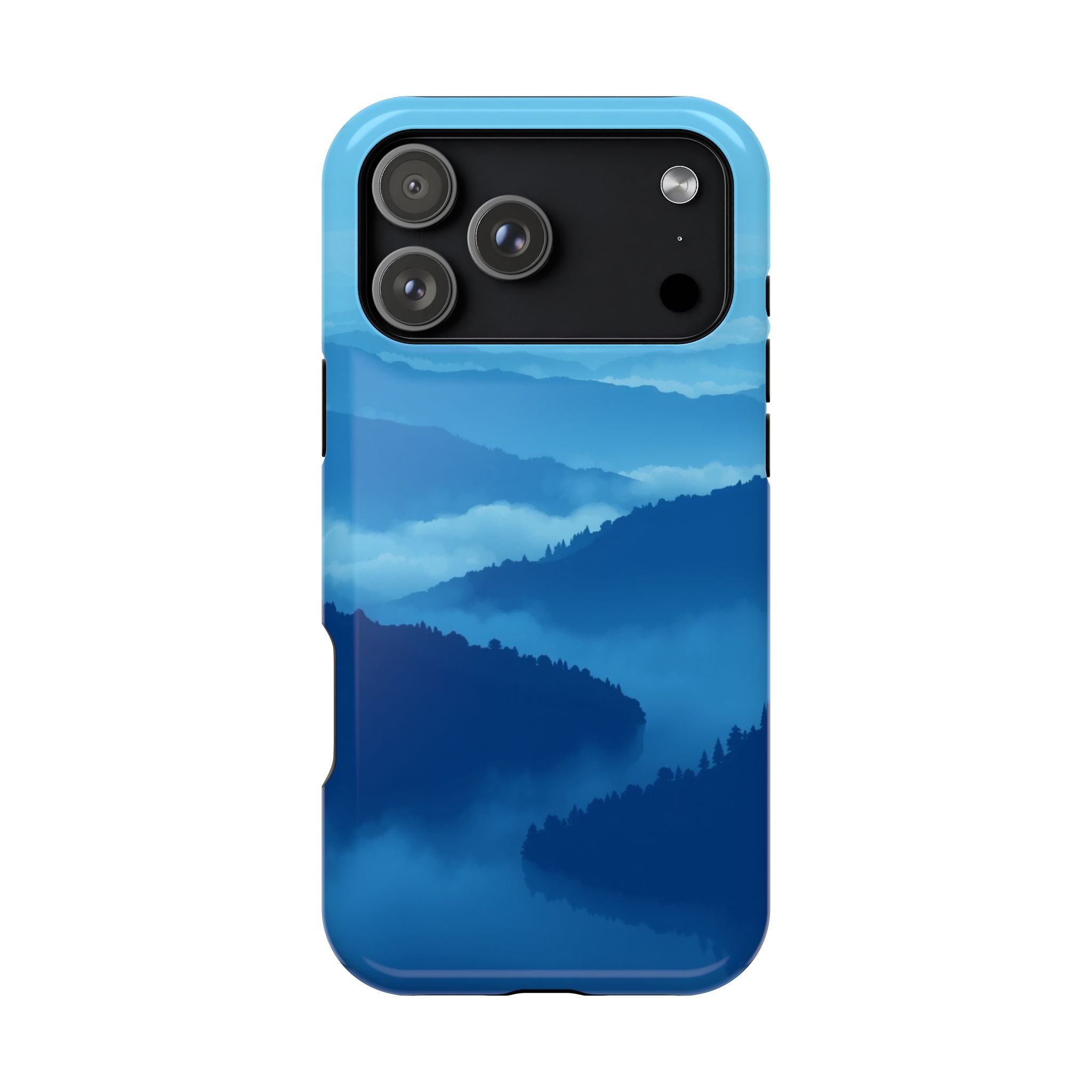 iPhone Fog Rolling Over Hills Pixel Art -Bit Slim iPhone Everyday · iPhone Case