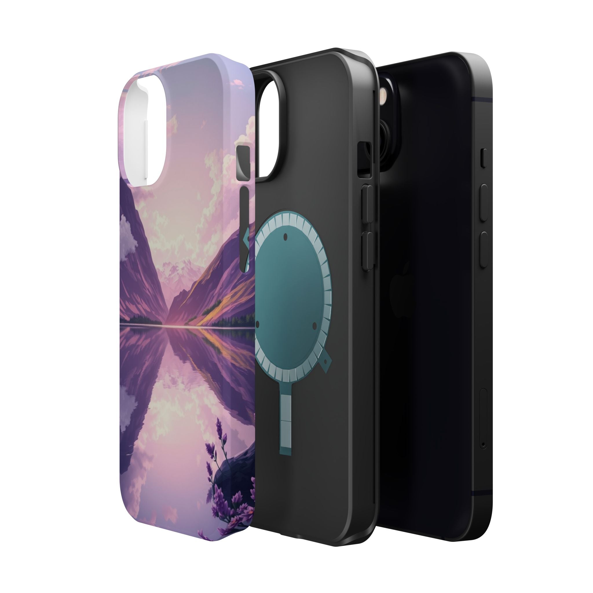iPhone Lavender And Pearl Fjord Reflection Slim iPhone Everyday · iPhone Case