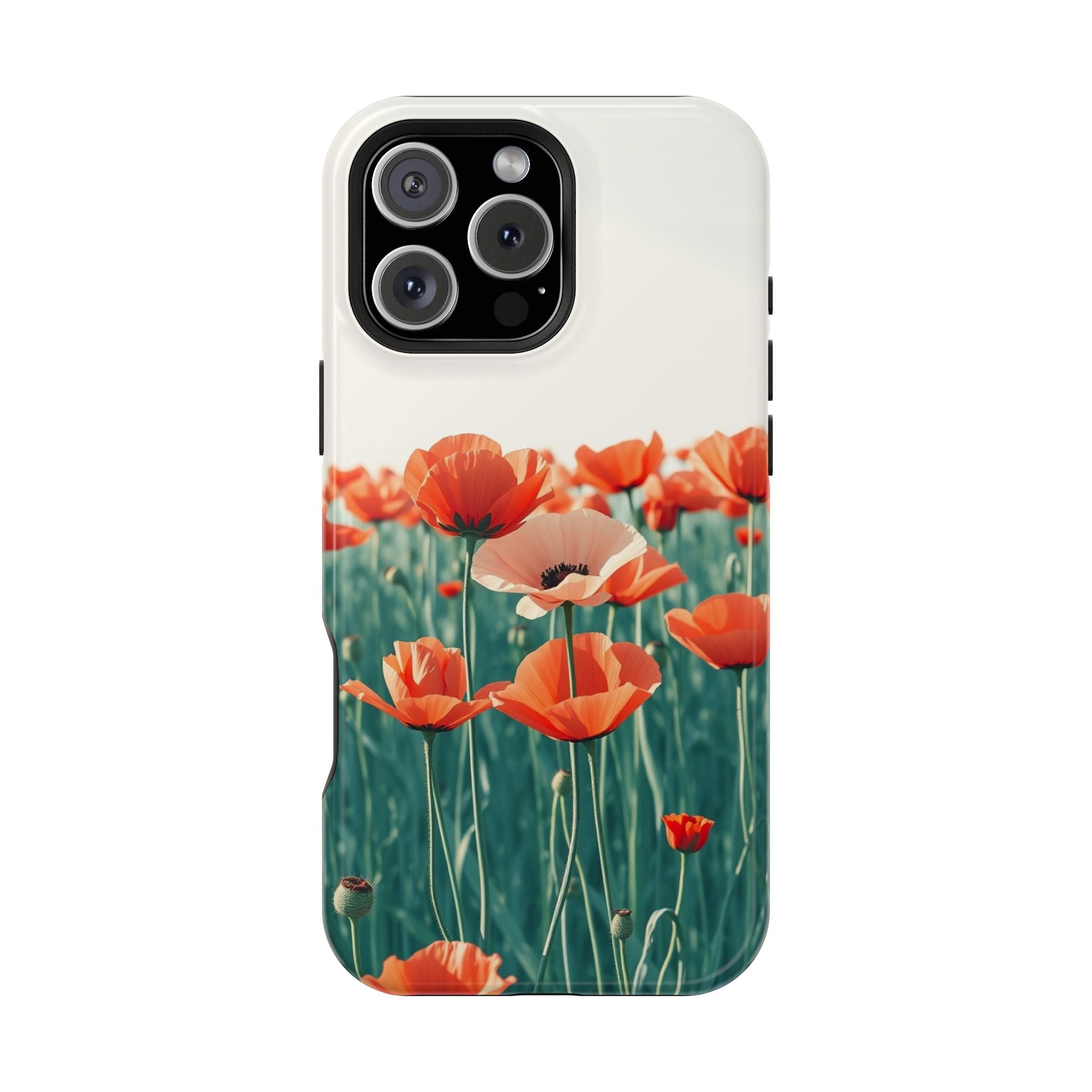 iPhone Mint And Blush Poppy Field 10 Slim Everyday Designer Case · iPhone Case