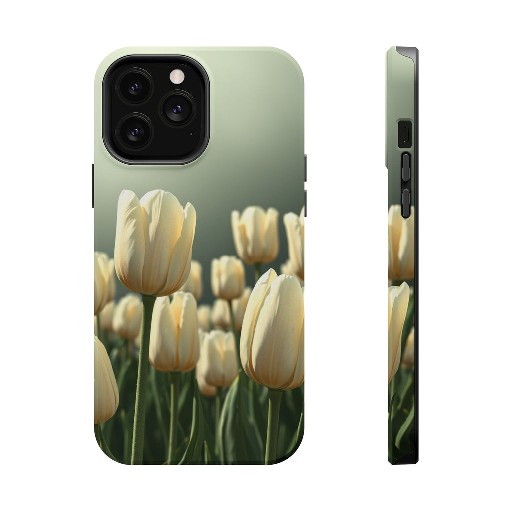 iPhone Tulip Row Serene Design Slim Everyday Designer Case · iPhone Case