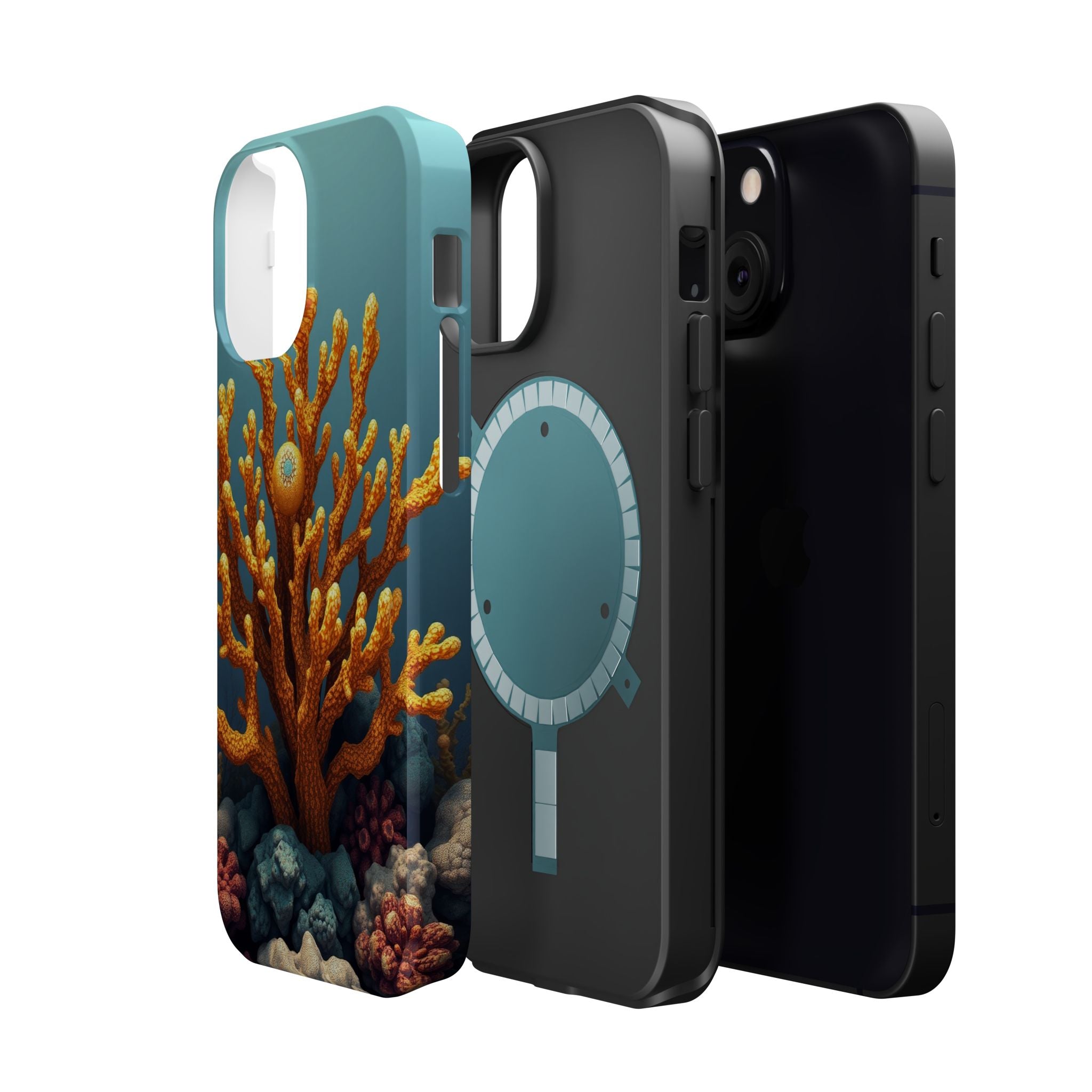 iPhone Mustard And Rust Coral Reef Life Slim Everyday iPhone Designer · iPhone C