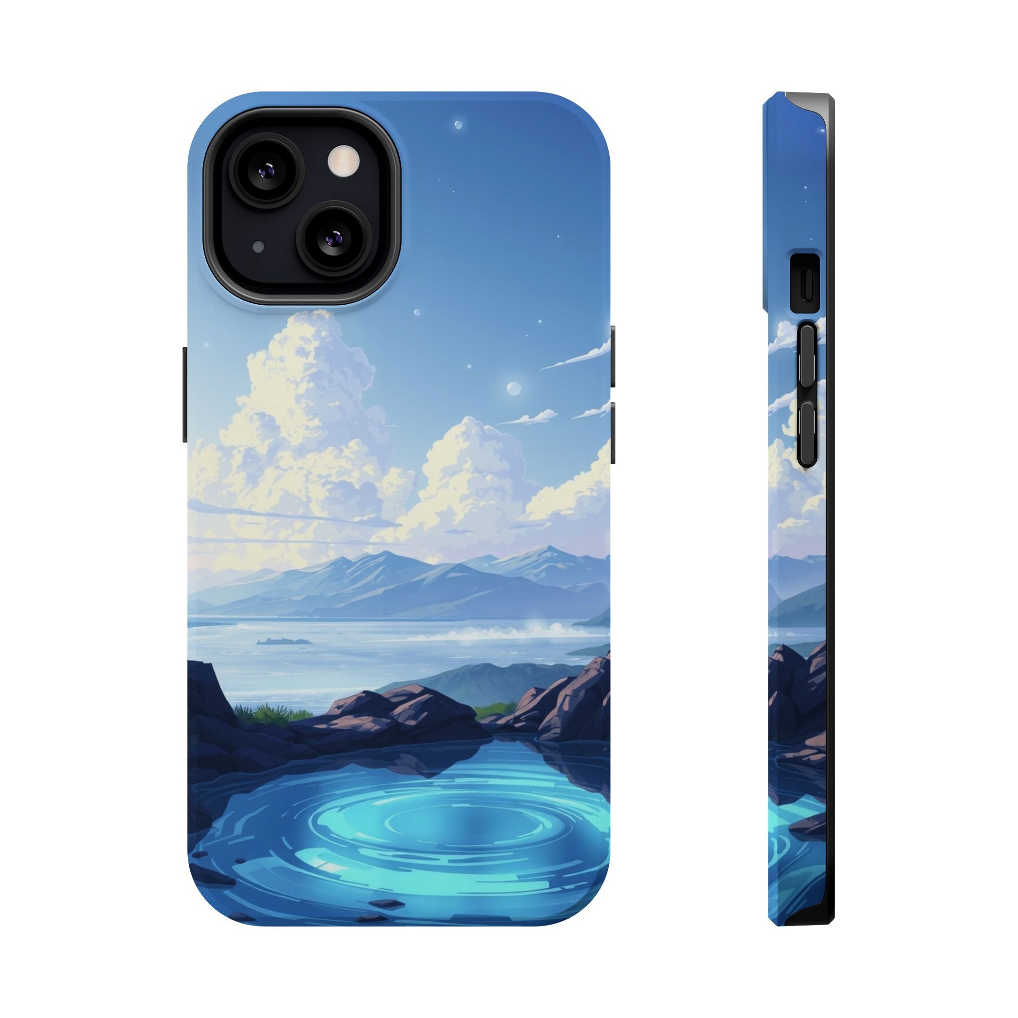 iPhone Earthy Tidal Pool Design 18 Bold Modern Everyday Snap Case · iPhone Case