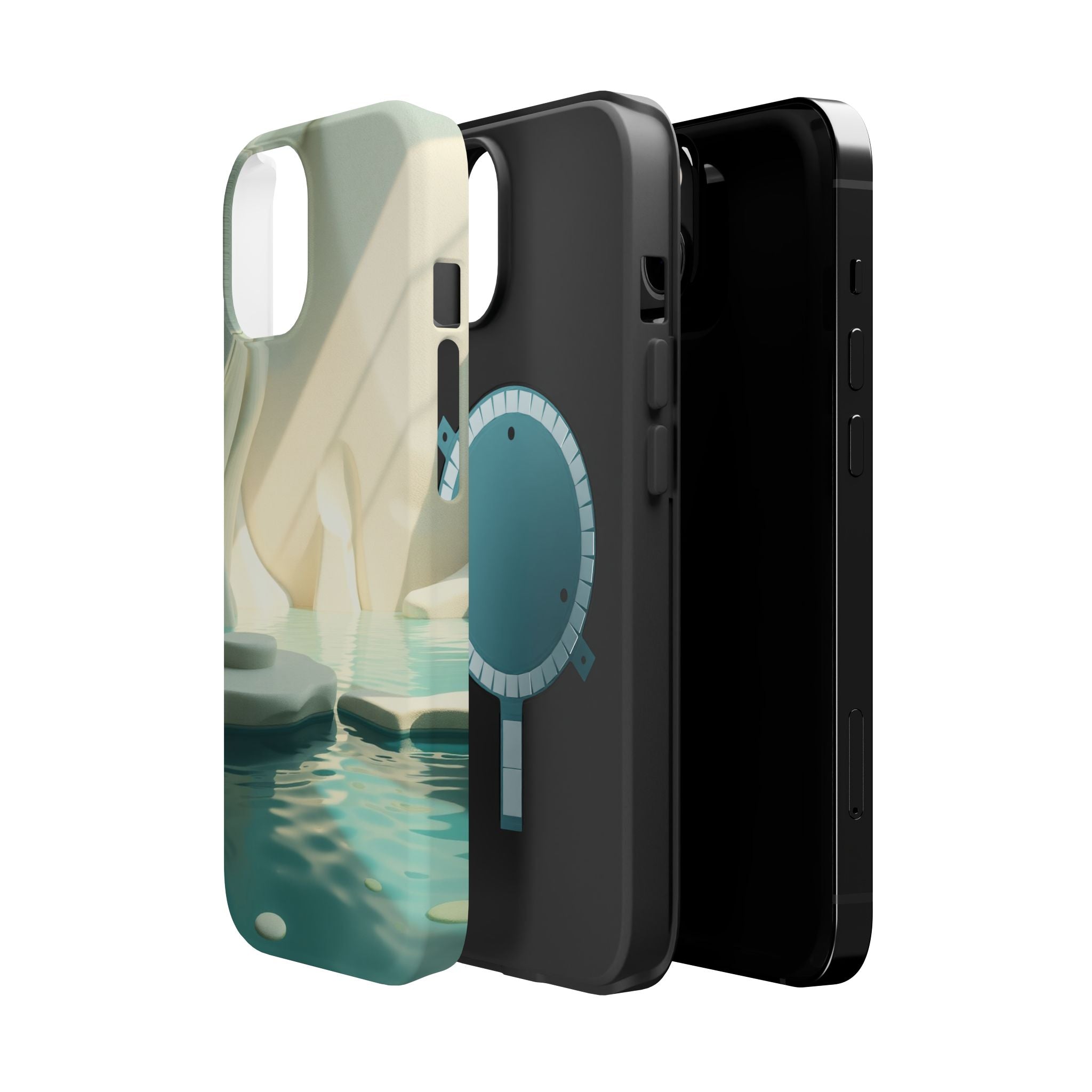 iPhone Tidal Pool 3D Digital Slim Everyday Designer Case · iPhone Case