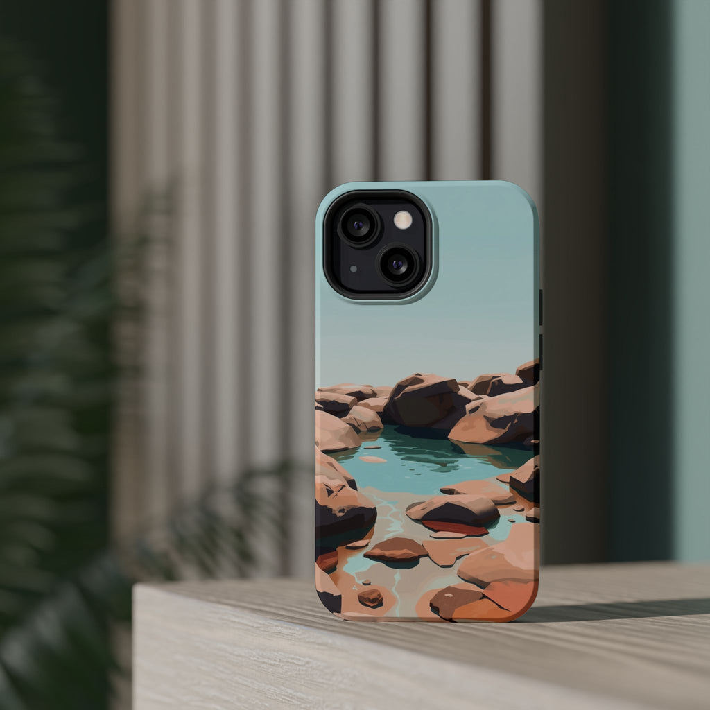 iPhone Tidal Pool Oil Painting Impressionist Slim iPhone Everyday · iPhone Case
