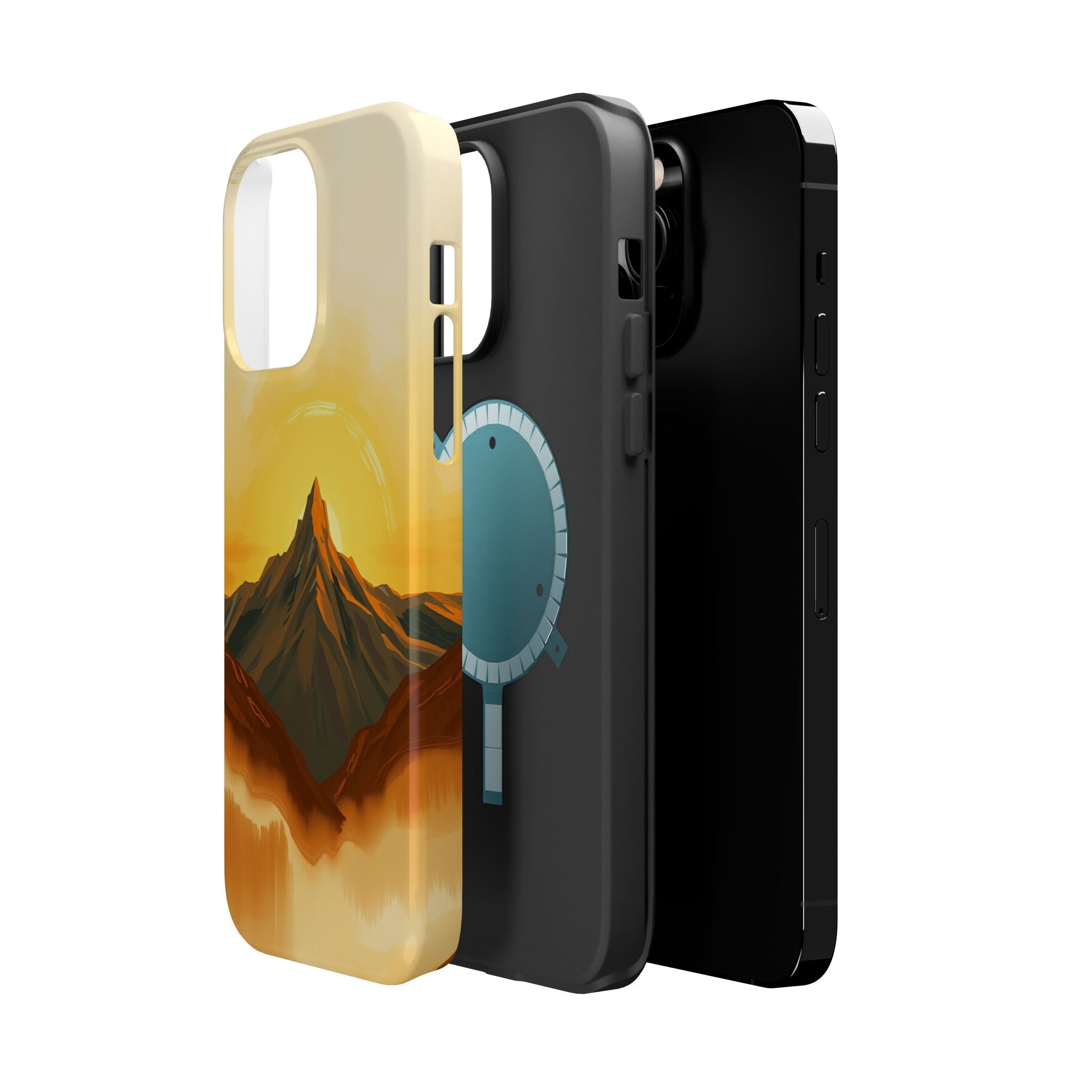 iPhone Mustard And Rust Mountain at Sunrise Slim iPhone Everyday · iPhone Case