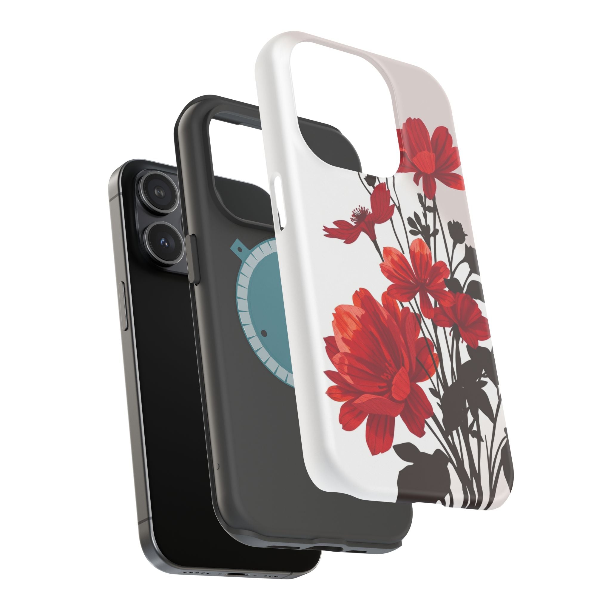 iPhone Floral Silhouette Cinematic Art Slim Snap Case · iPhone Case