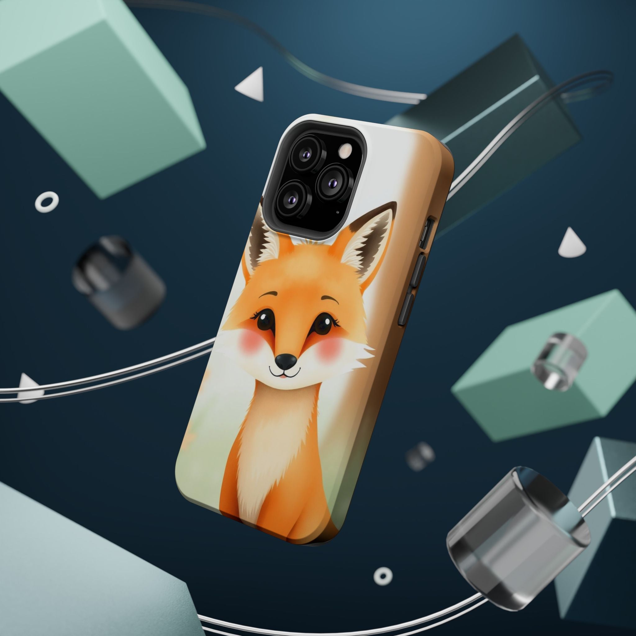 iPhone Watercolor Fox Portrait Kids Fun iPhone Phone Case Gift Slim · iPhone Cas