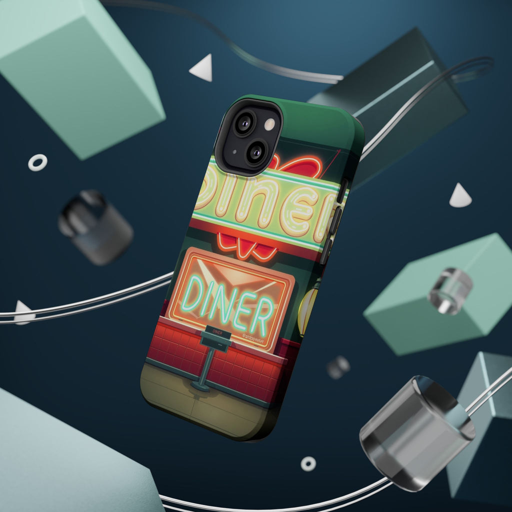 iPhone Neon Diner Sign Mystic Art Bold Modern Everyday Snap Case · iPhone Case