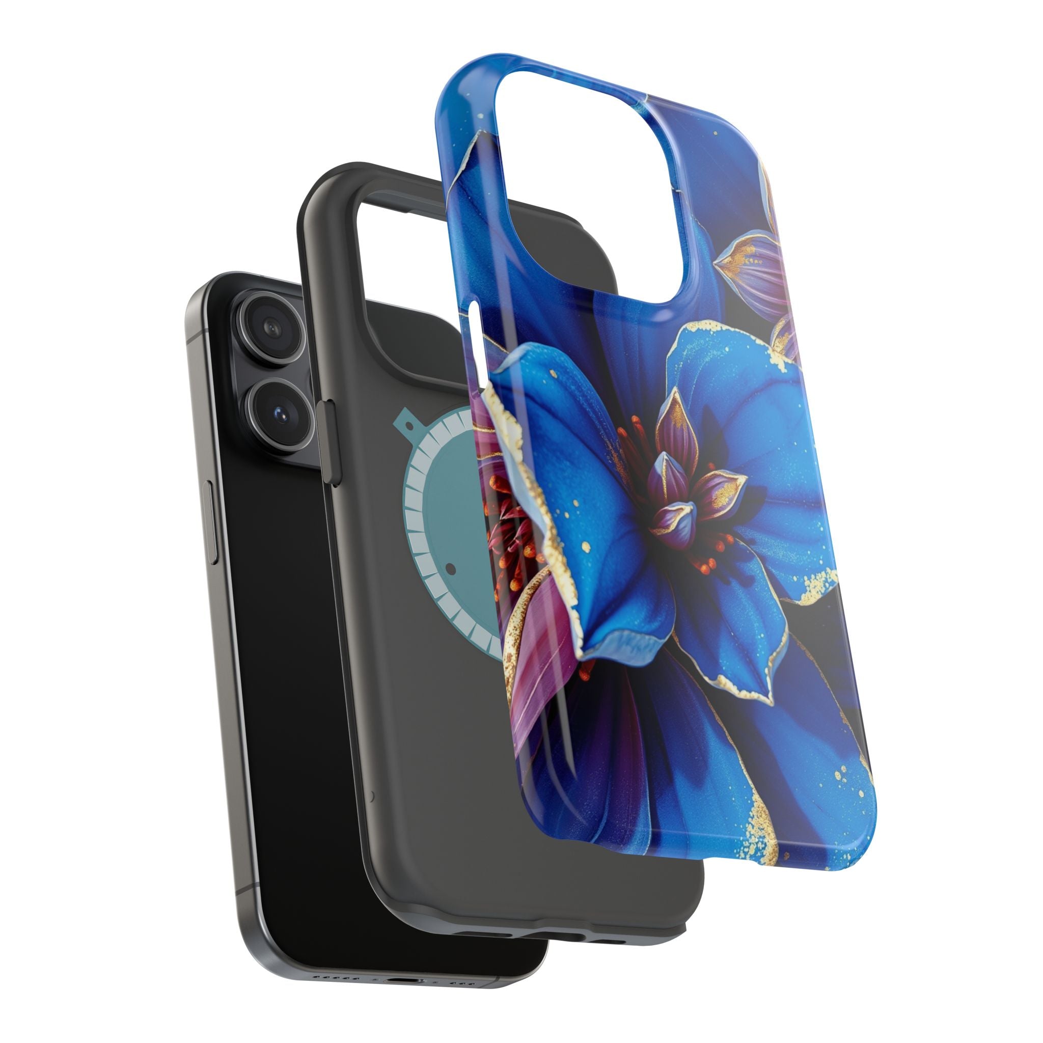 iPhone Floral Gold Foil Serene Design Slim Snap Case Ga · iPhone Case