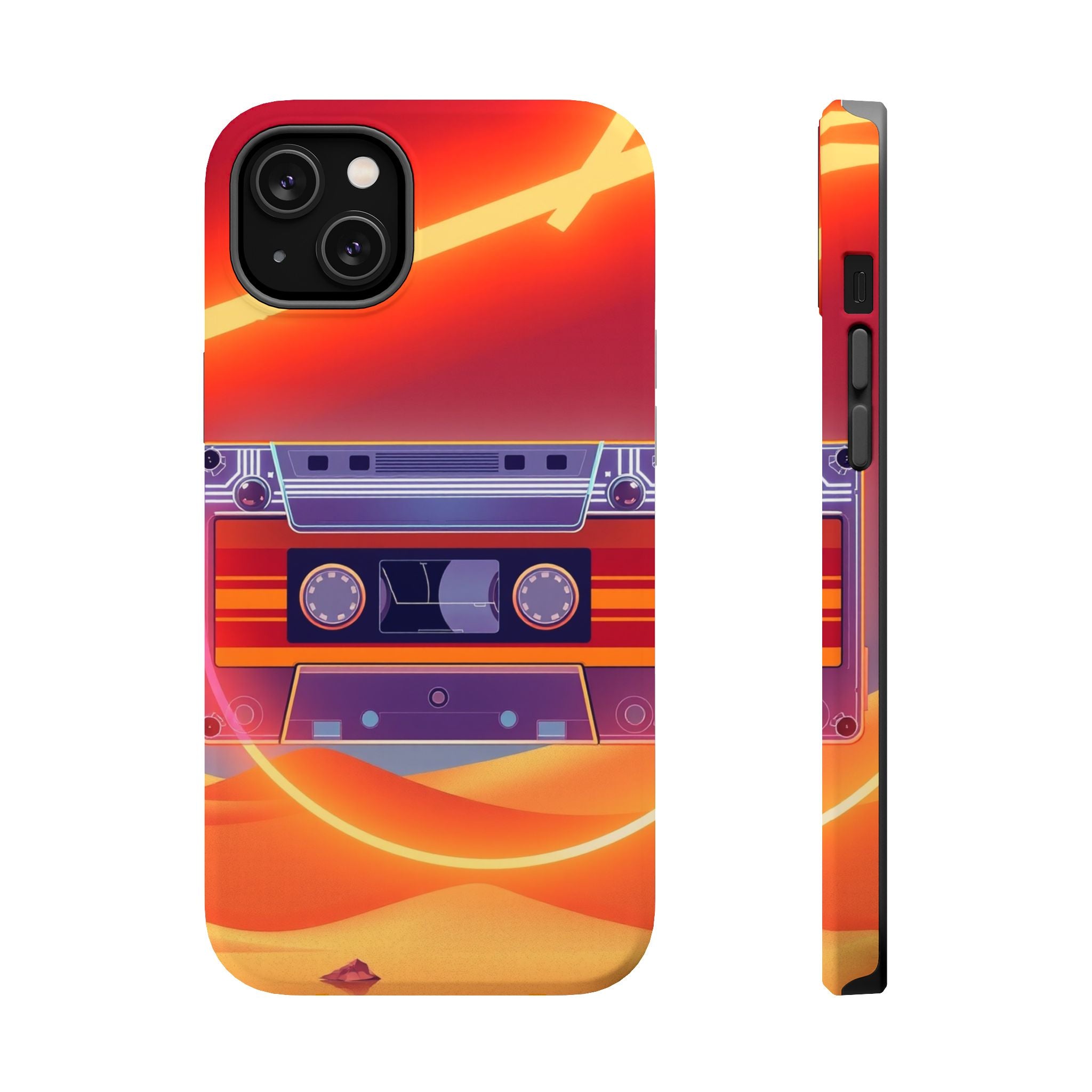 iPhone Cassette Tape Rewind Bold Art Slim Everyday Designer Case · iPhone Case