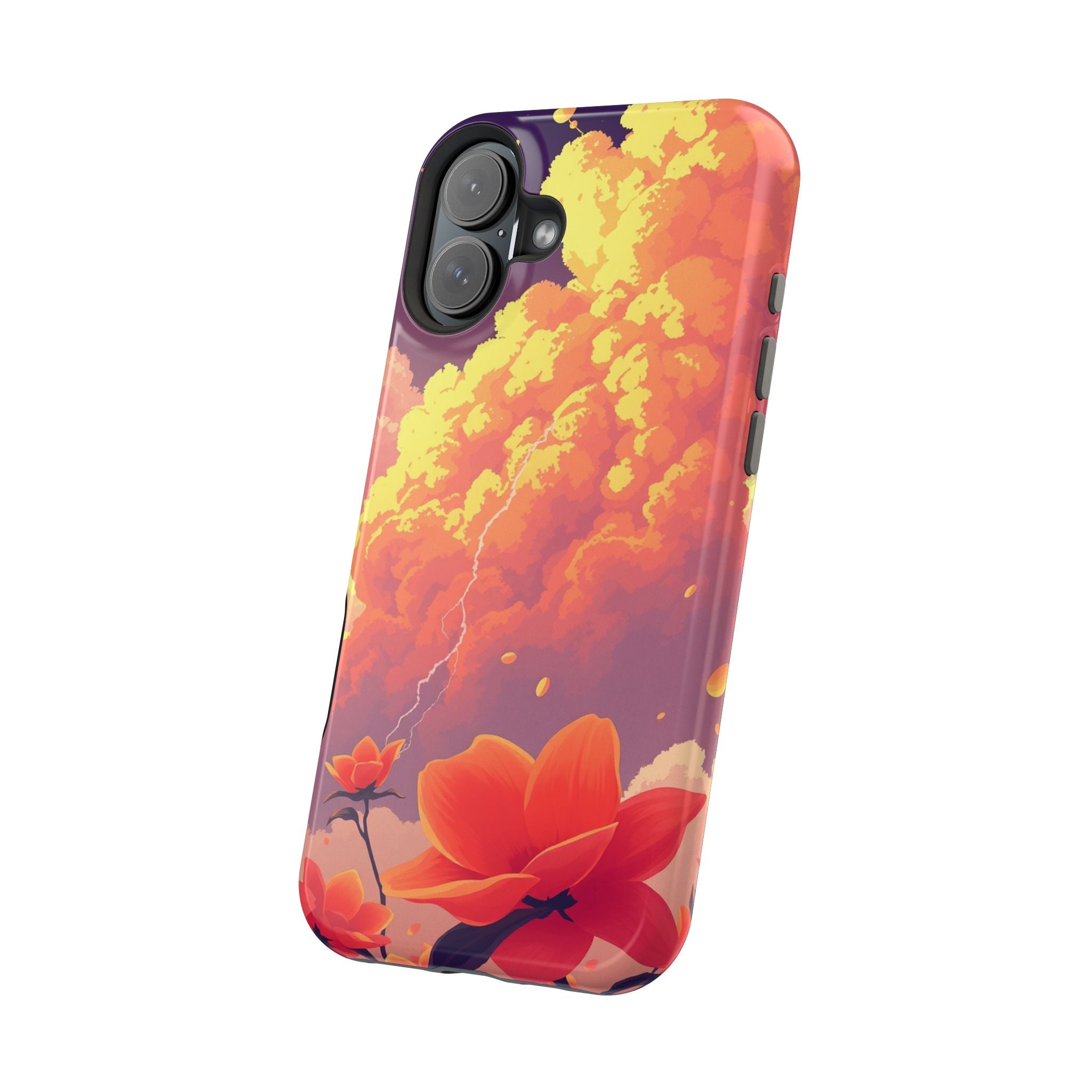 iPhone Sunset Amber And Peach Petal Storm Slim iPhone Everyday Designer · iPhone