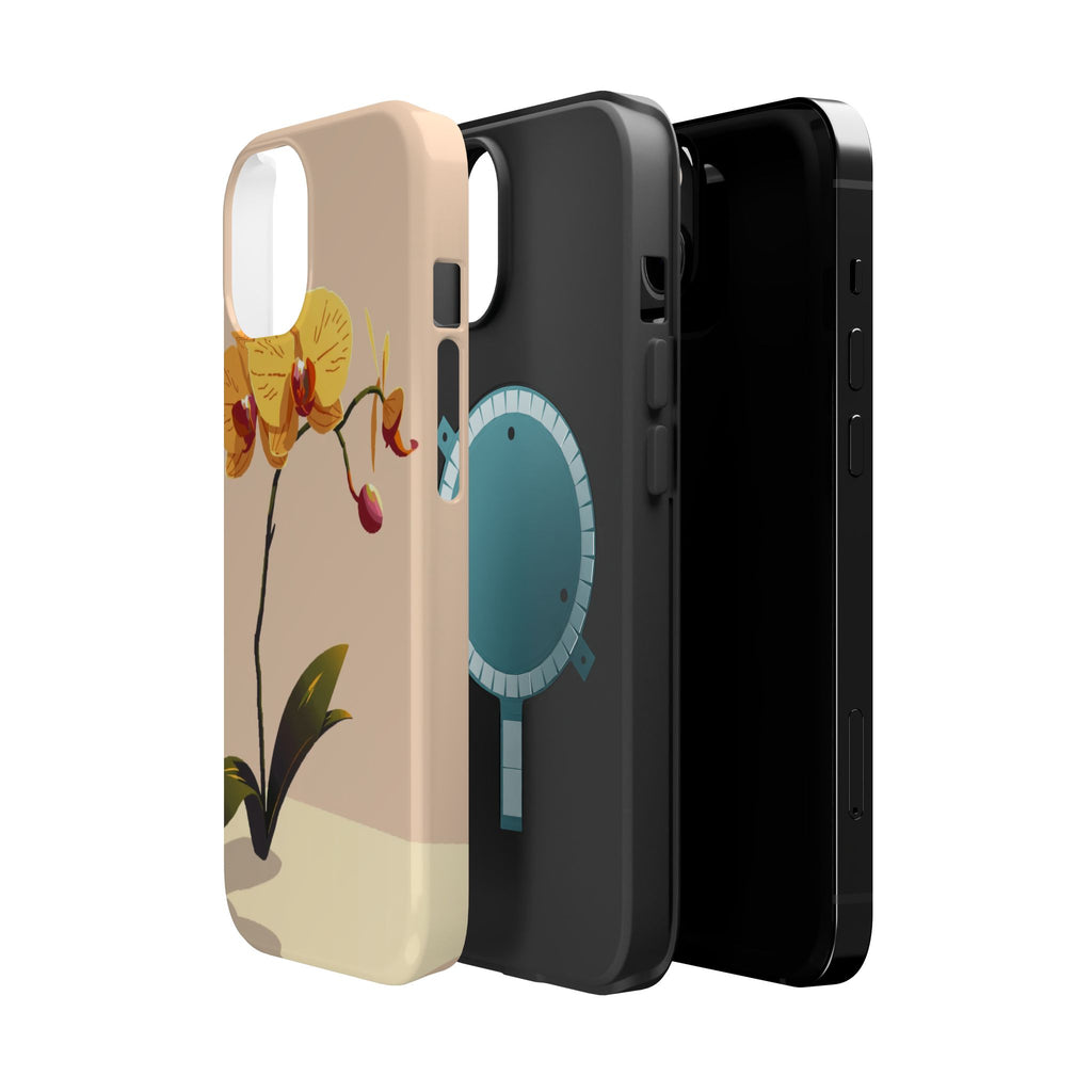 iPhone Orchid Study Pixel Art -Bit Bold Modern Everyday Snap Case · iPhone Case