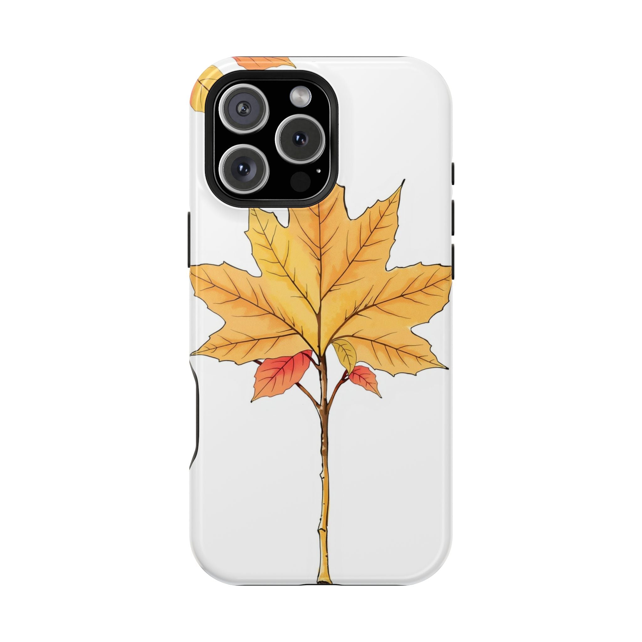 iPhone Mint And Blush Autumn Maple Bold Modern Everyday Snap Case · iPhone Case