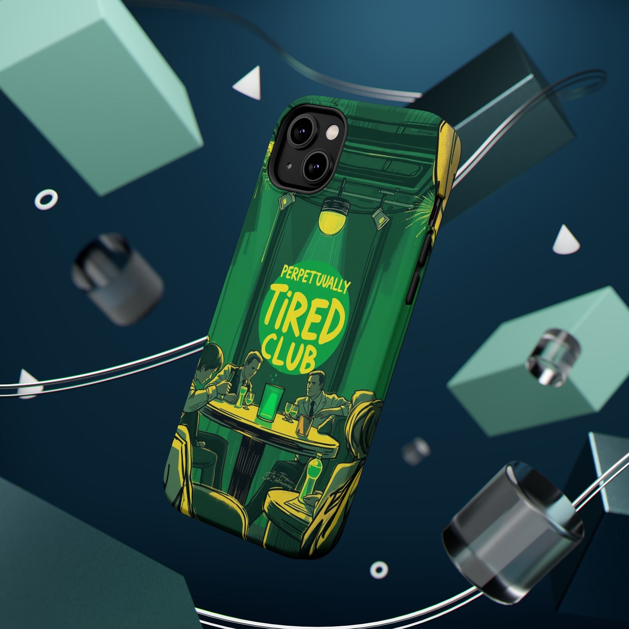 iPhone Radiant Perpetually Tired Club Design Slim Everyday Designer Case · iPhon