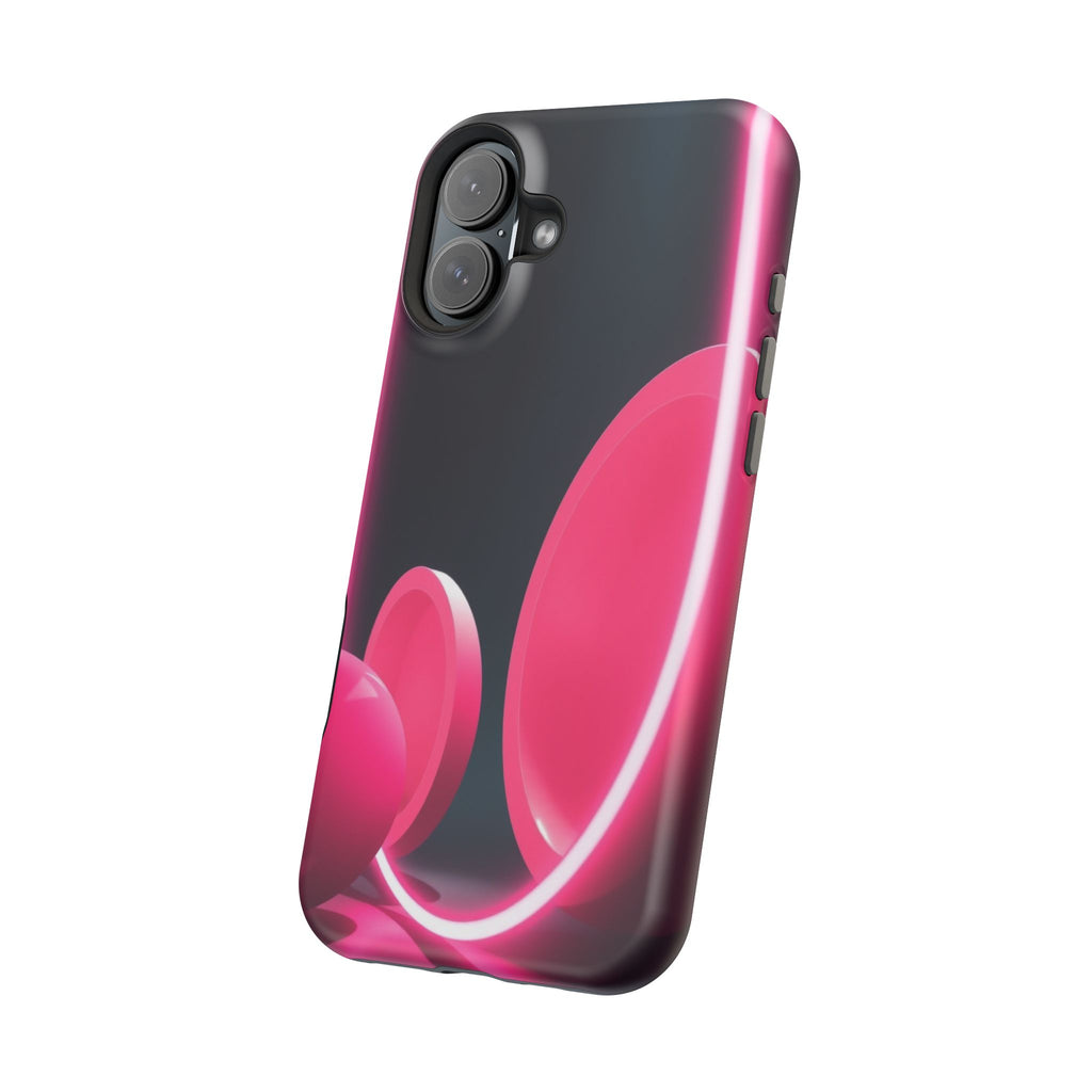 iPhone 1960s Mod Circles Neon Cyberpunk Slim Everyday Designer Case · iPhone Cas