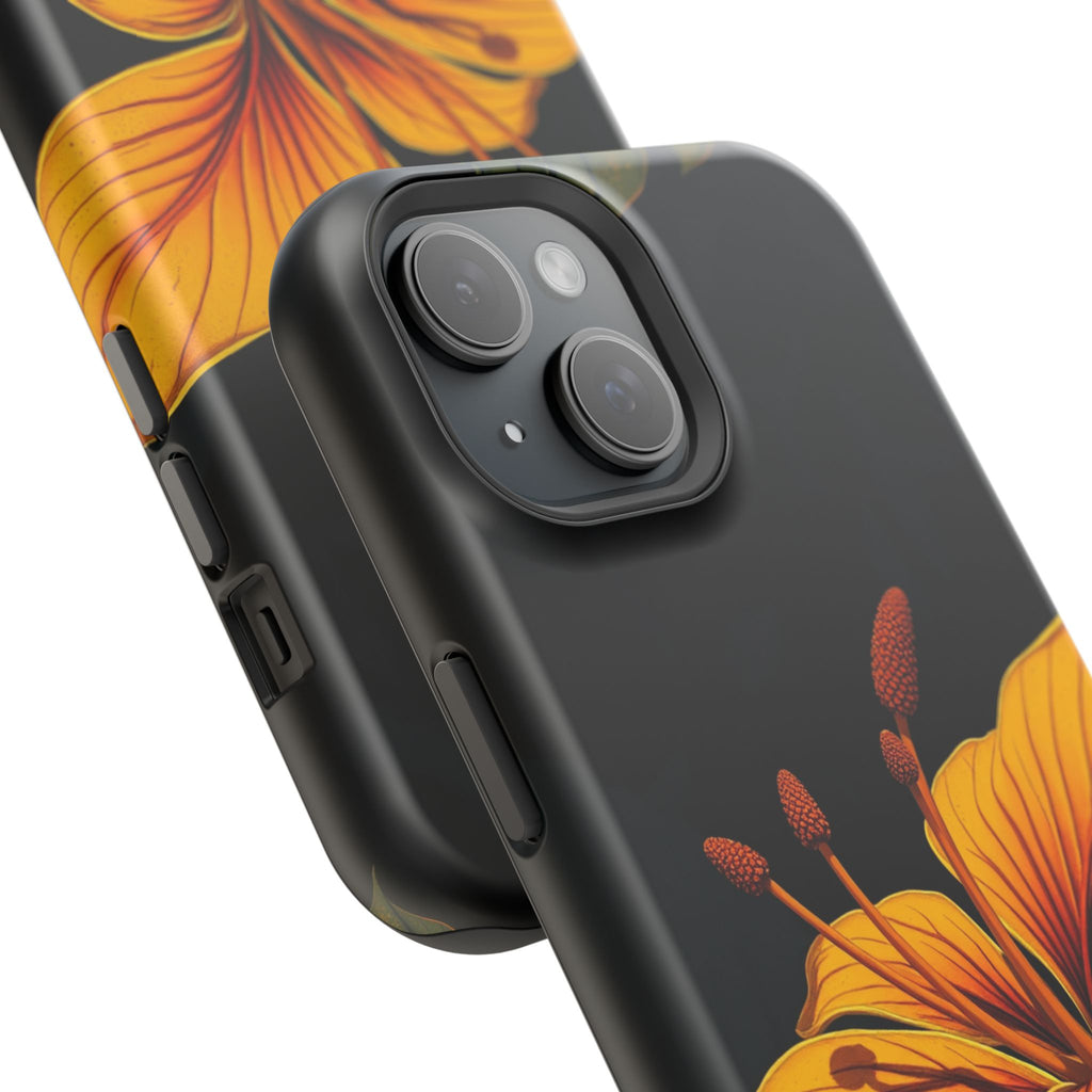 iPhone Earthy Tropical Bloom Design Artistic Everyday Cas Slim Snap Case · iPhon