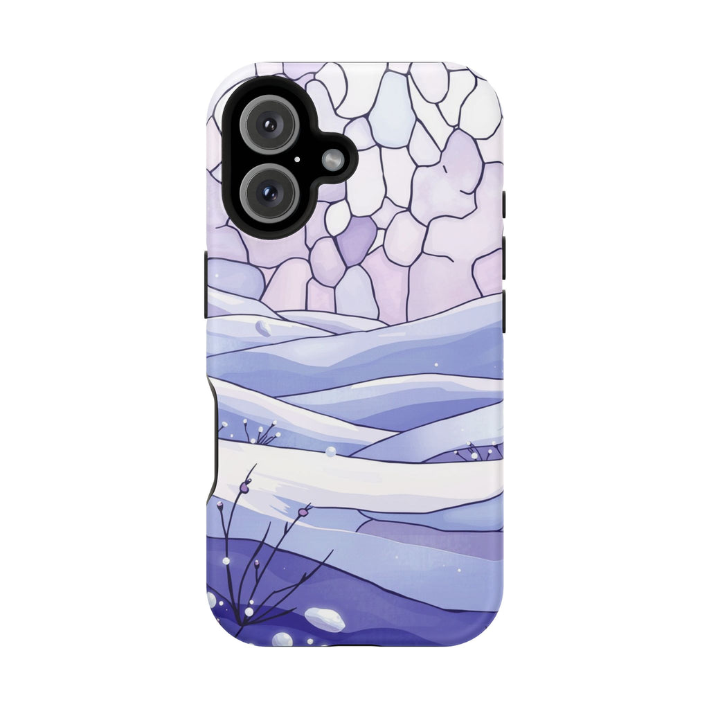 iPhone Snow Field Electric Art 11 Bold Modern Everyday Snap Case · iPhone Case