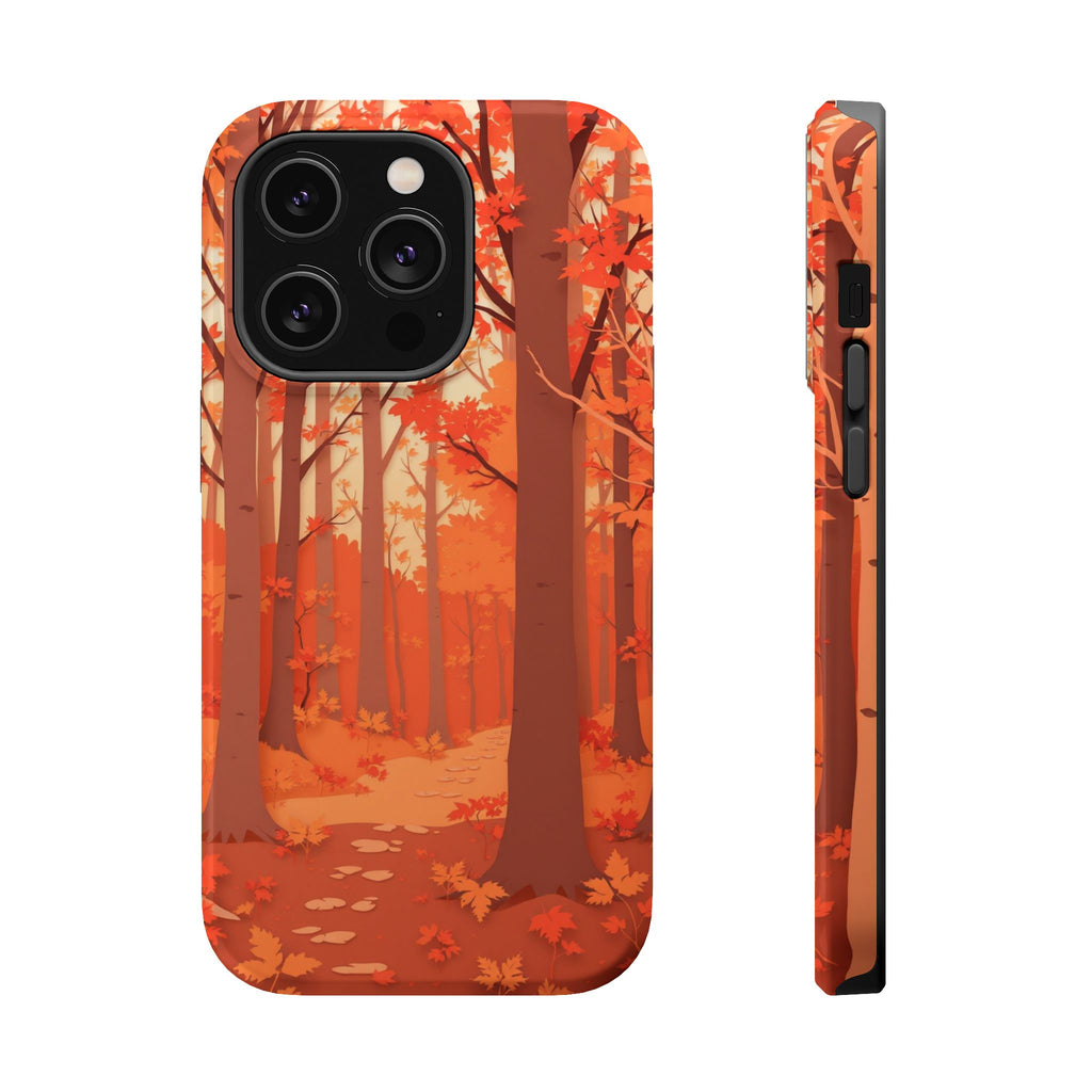iPhone Autumn Forest Floor Paper Cut Art Slim Everyday iPhone Designer · iPhone