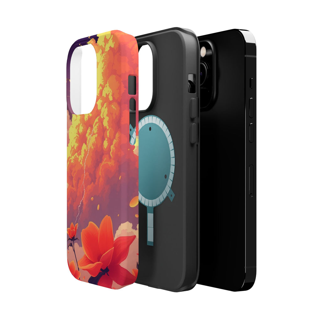 iPhone Sunset Amber And Peach Petal Storm Slim iPhone Everyday Designer · iPhone