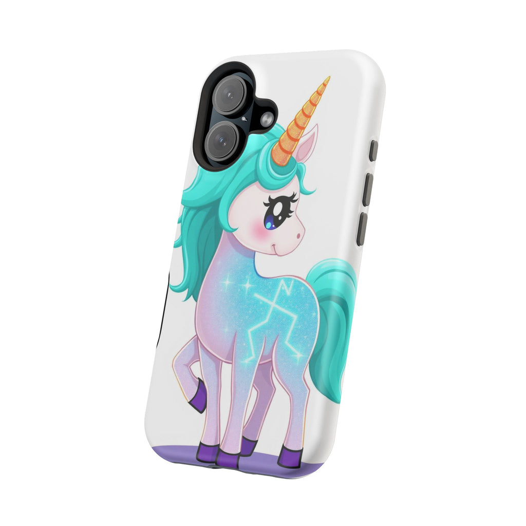 iPhone Turquoise Sparkle Unicorn Kids Fun iPhone Phone Case Gift · iPhone Case