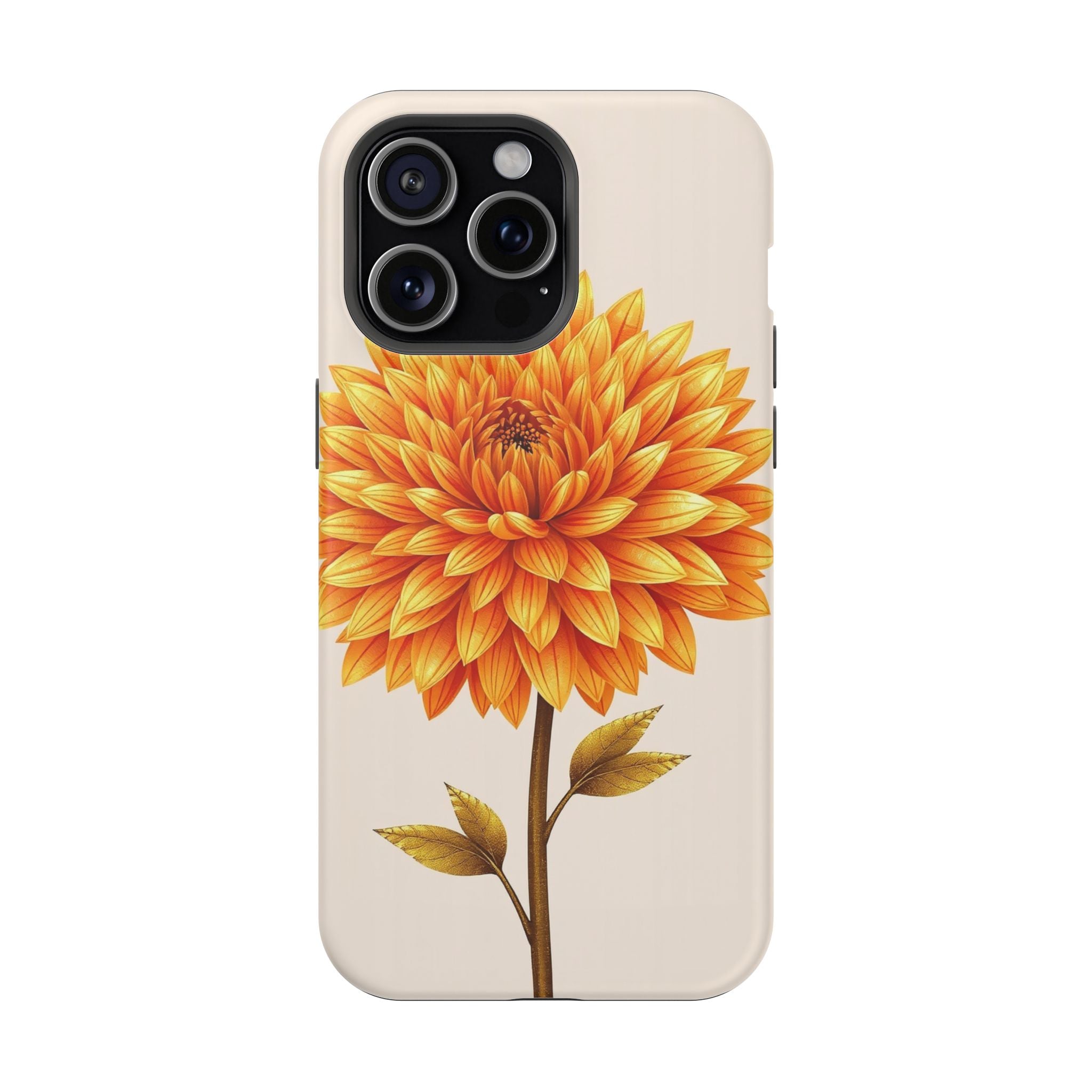 iPhone Chrysanthemum Classic Gold Foil Luxury Slim iPhone Everyday · iPhone Case