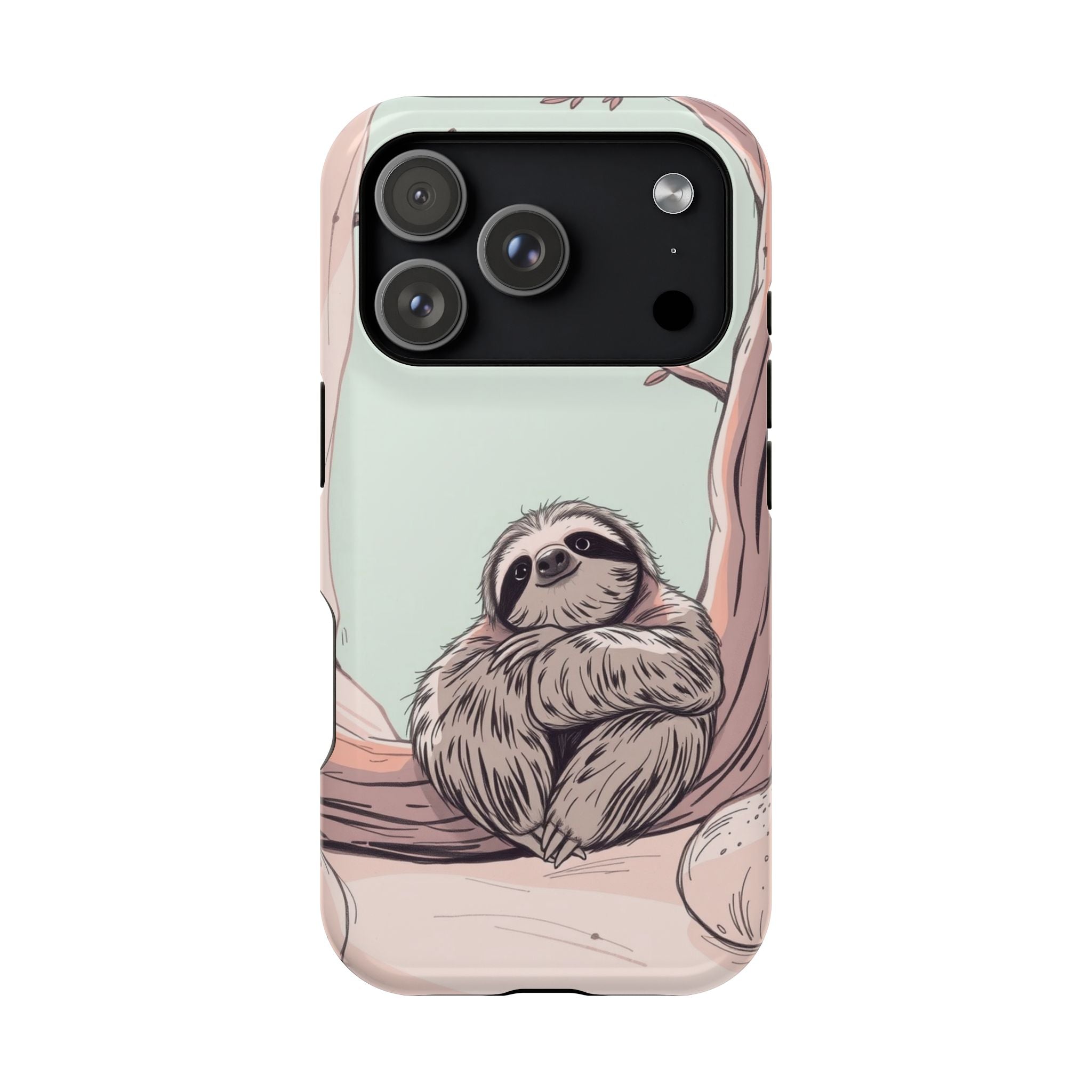 iPhone Cozy Sloth Mode Hand-Drawn Sketch Slim Everyday Designer Case · iPhone Ca