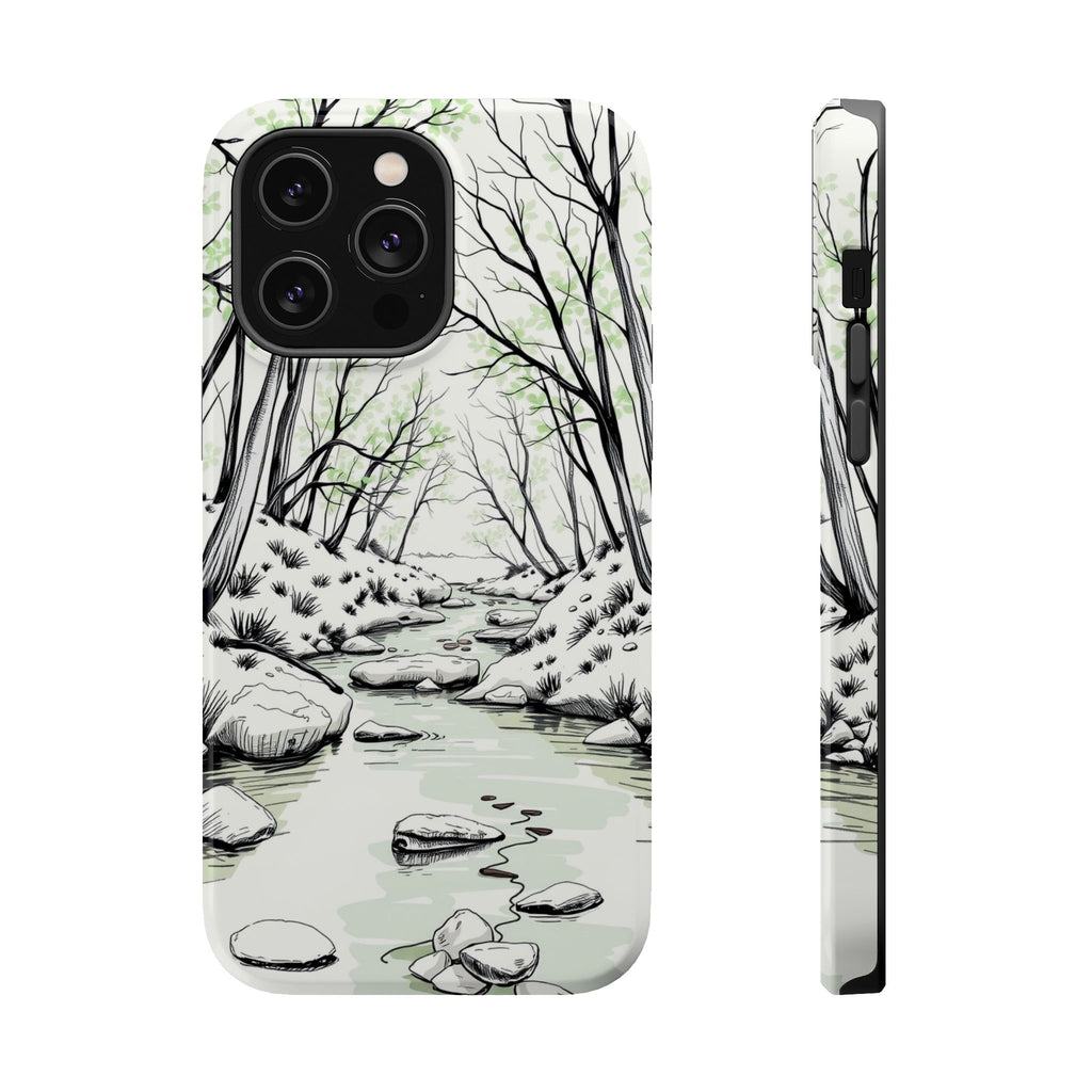 iPhone Sage And Ivory Spring Creek Bold Modern Everyday Snap Case · iPhone Case