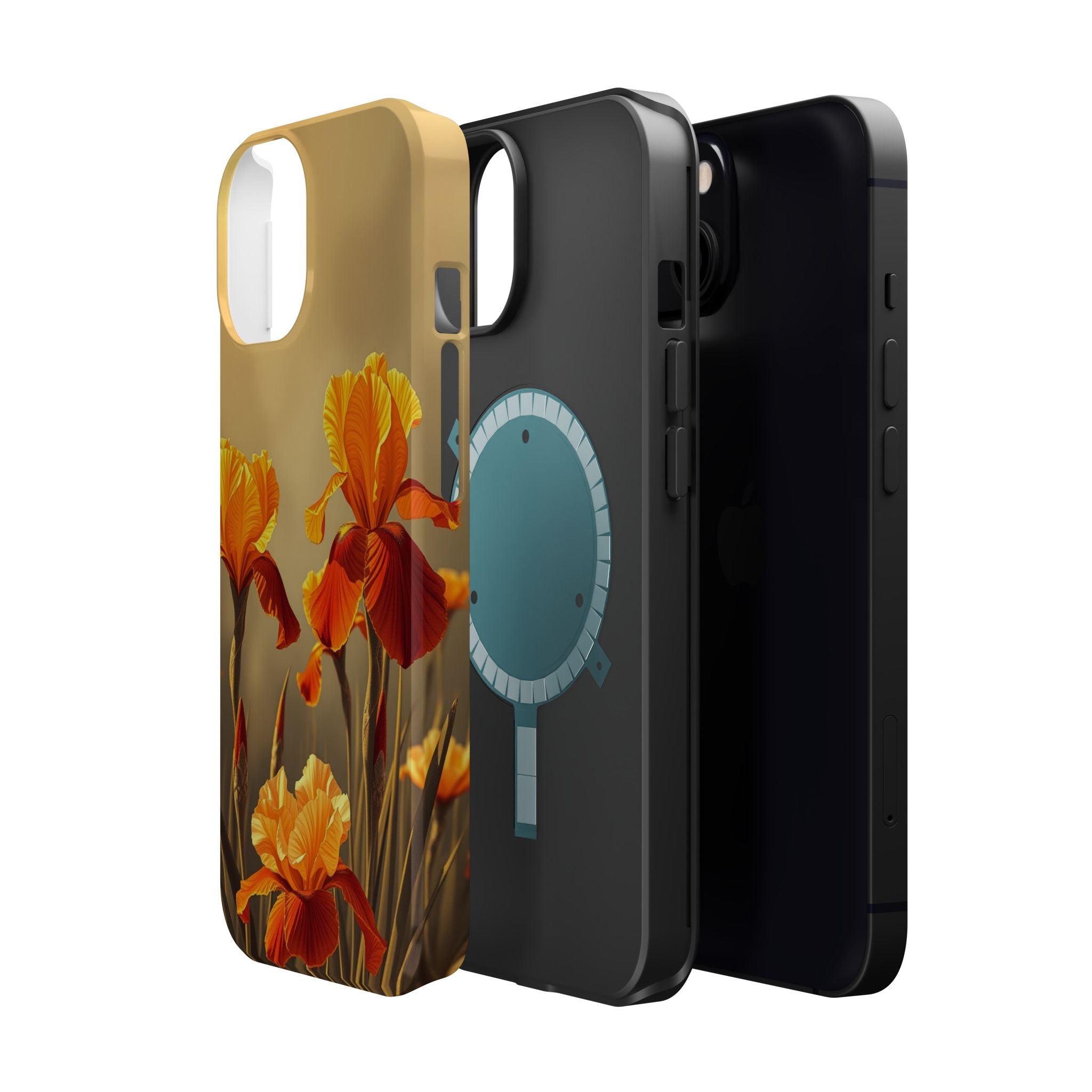 iPhone Iris Garden Gold Foil Luxury Slim Everyday Designer Case · iPhone Case