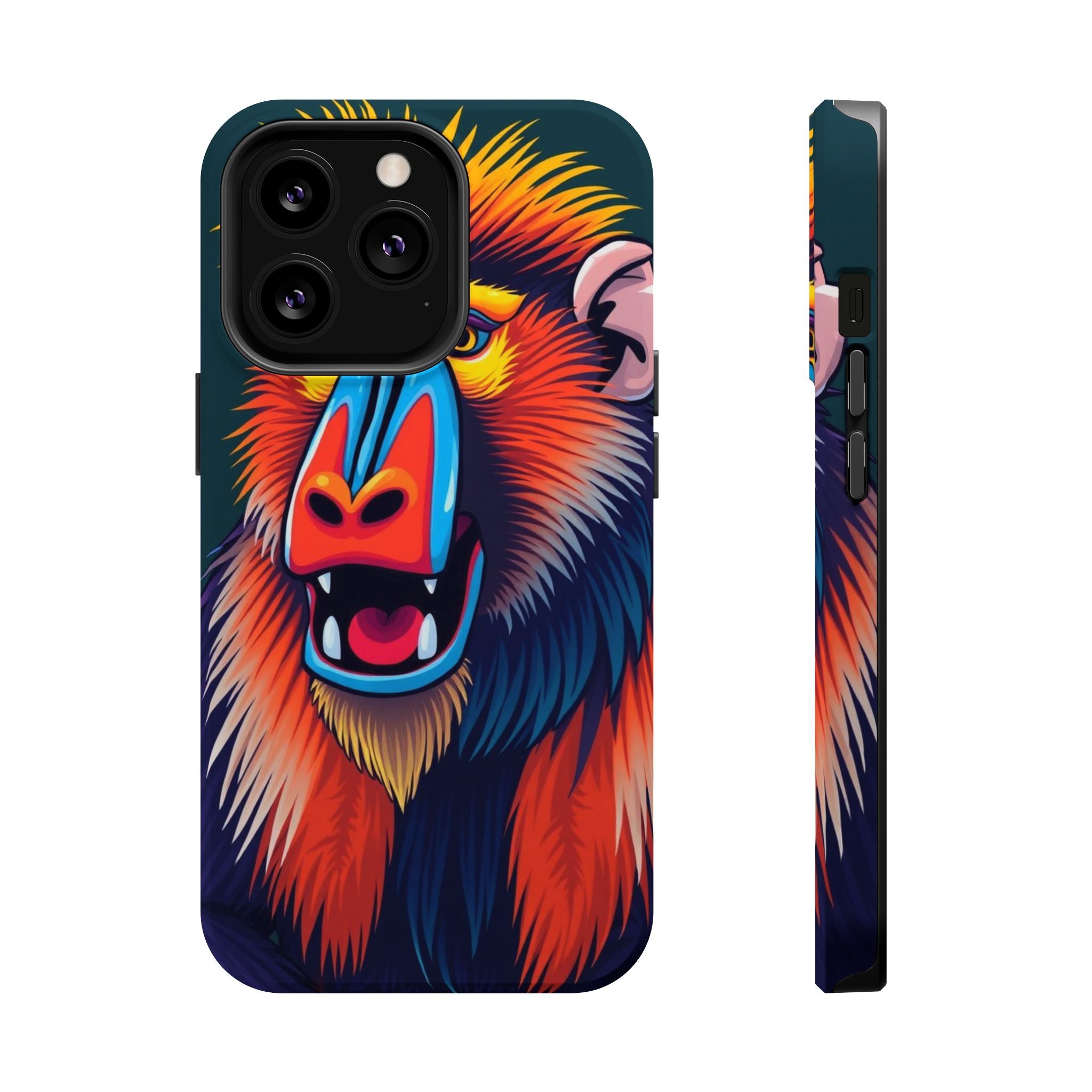 iPhone Mandrill Colorful Face Kids Fun iPhone Phone Case Gift Slim · iPhone Case